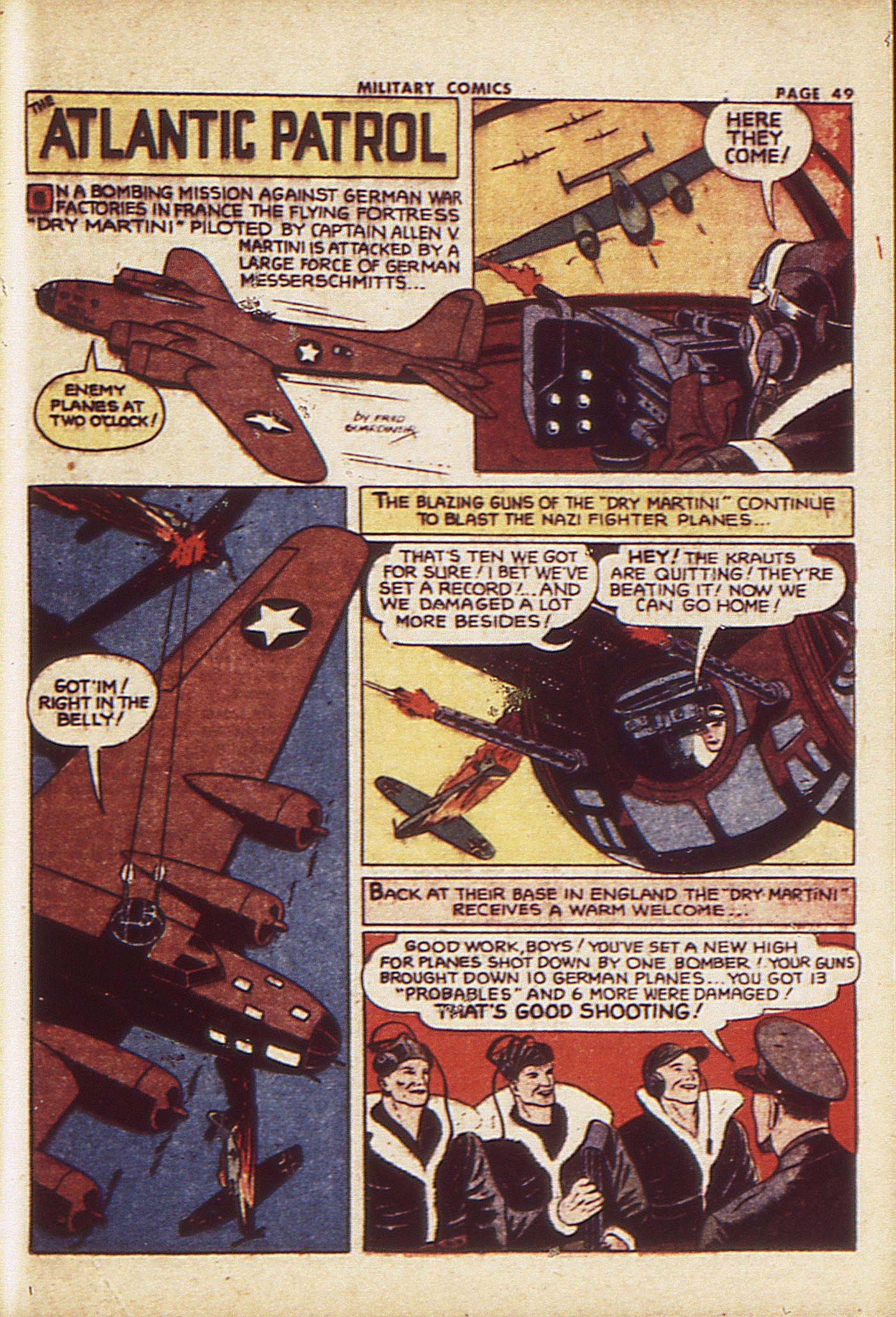 Military Comics #23 (Quality Comics), page 51. Public domain (US).
