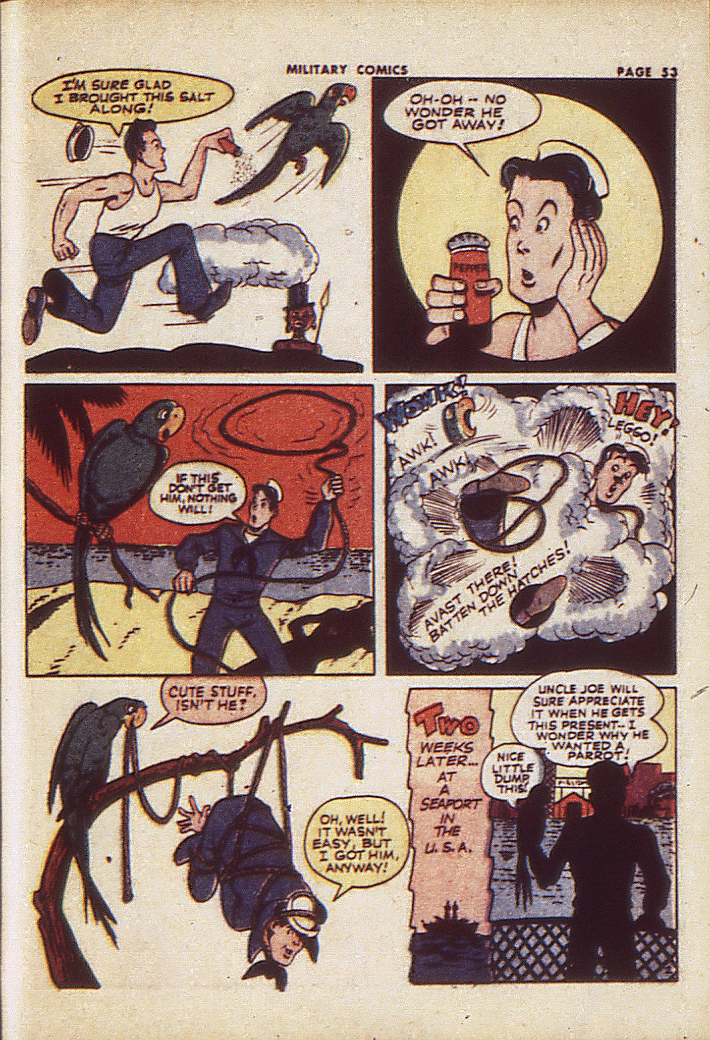 Military Comics #23 (Quality Comics), page 55. Public domain (US).