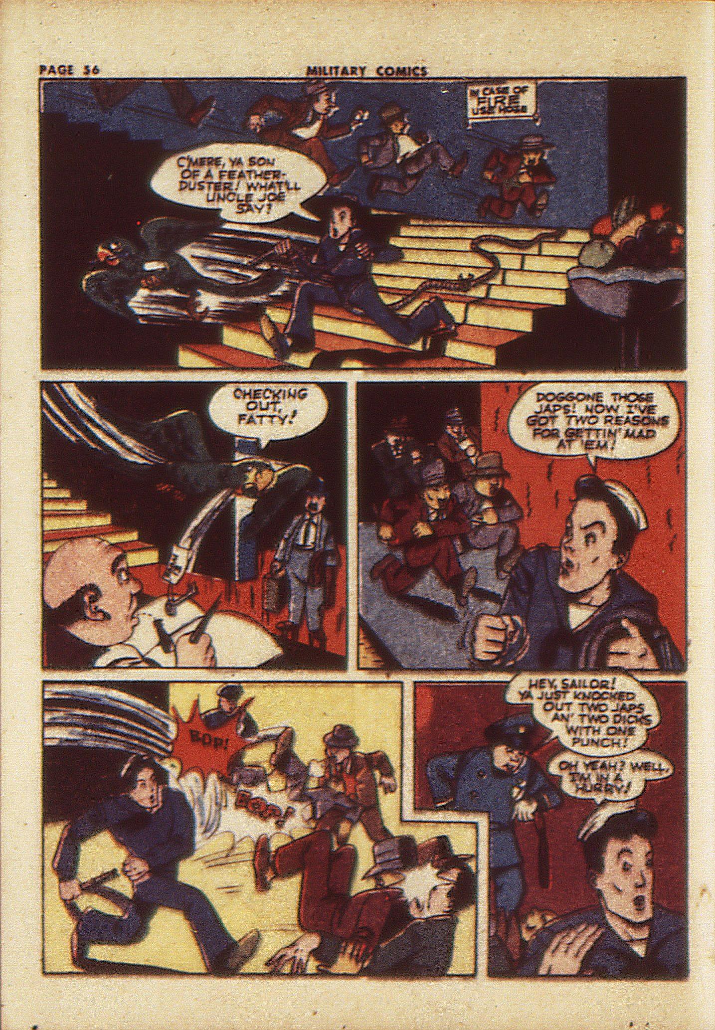 Military Comics #23 (Quality Comics), page 58. Public domain (US).