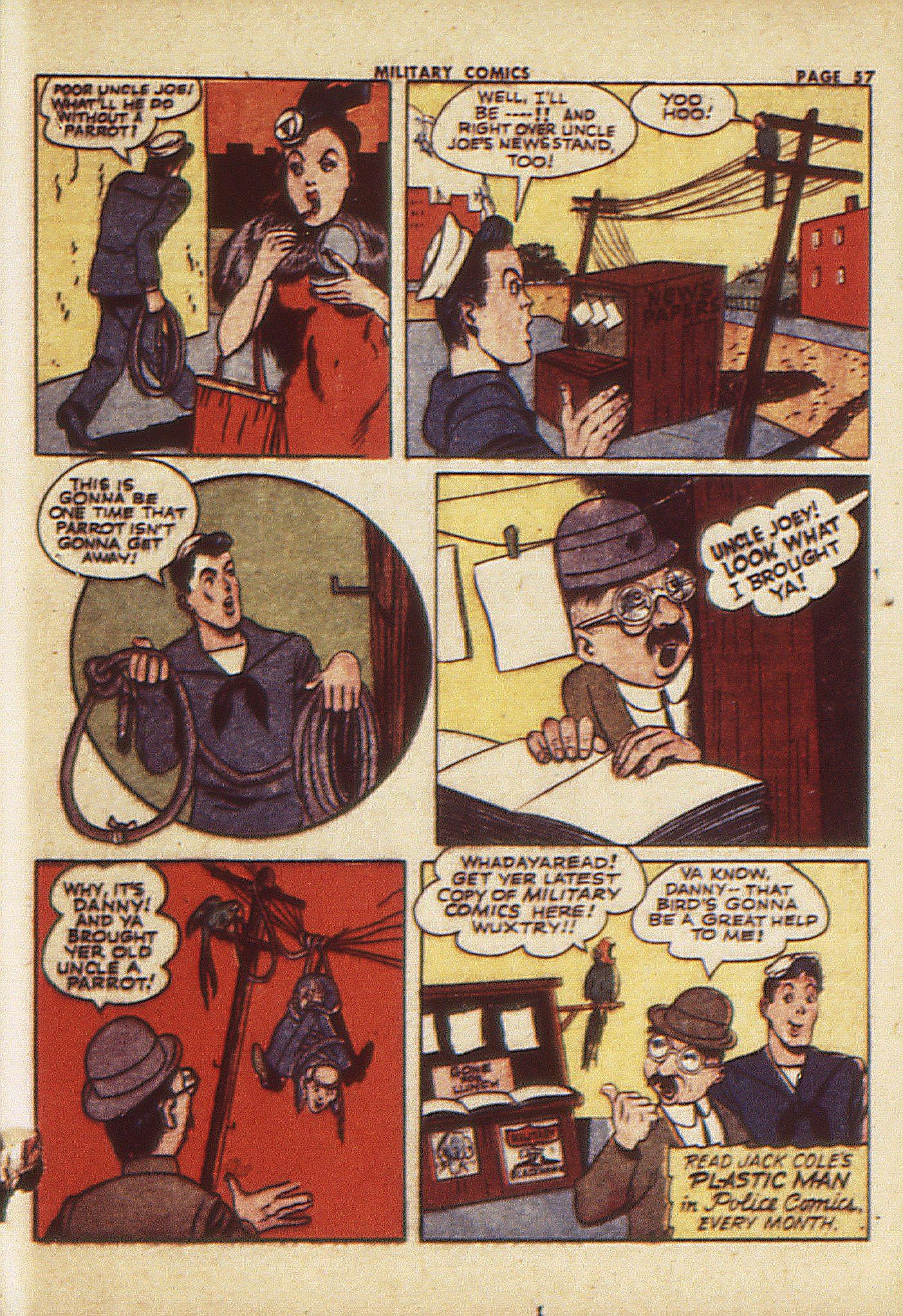 Military Comics #23 (Quality Comics), page 59. Public domain (US).