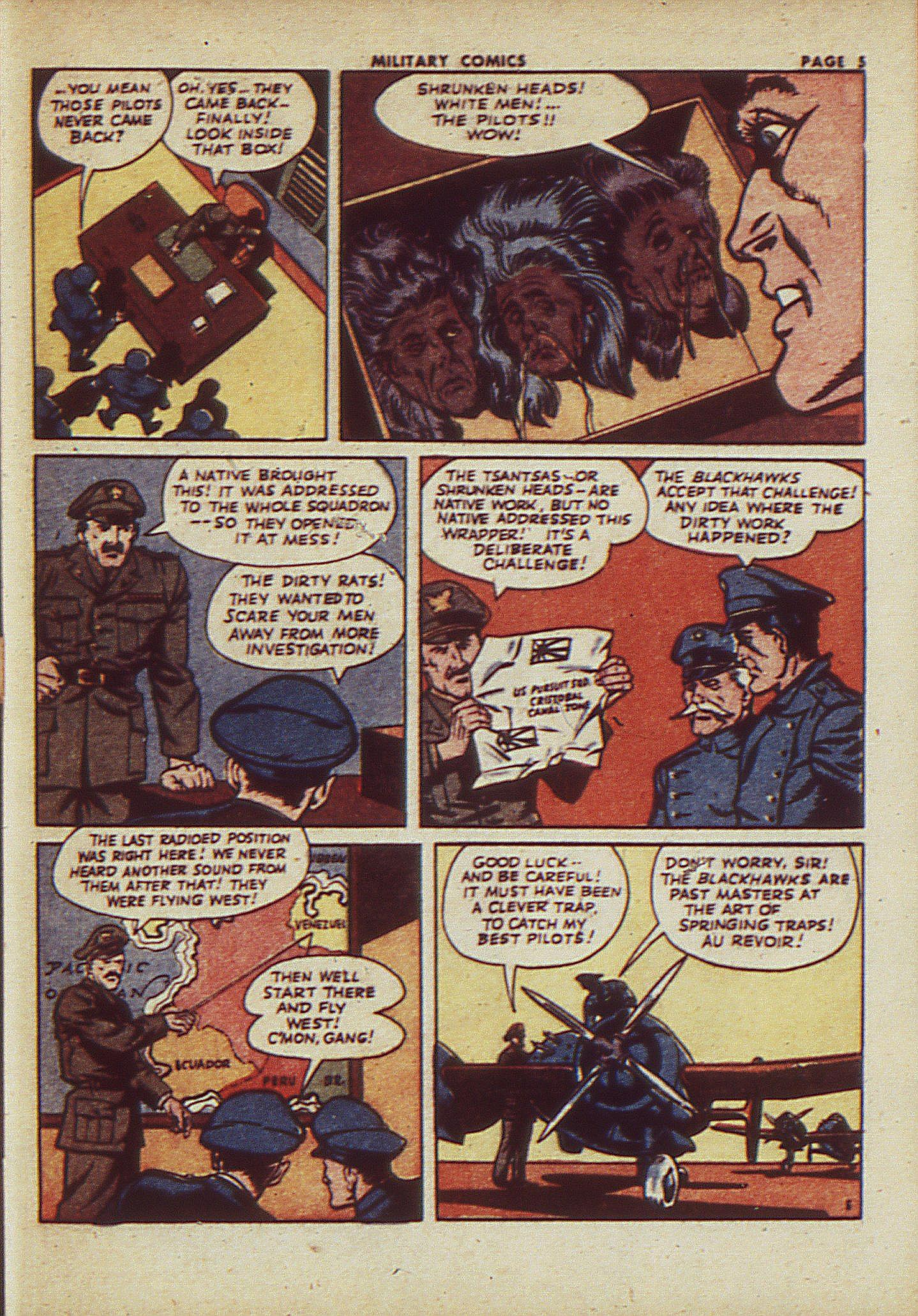 Military Comics #23 (Quality Comics), page 7. Public domain (US).