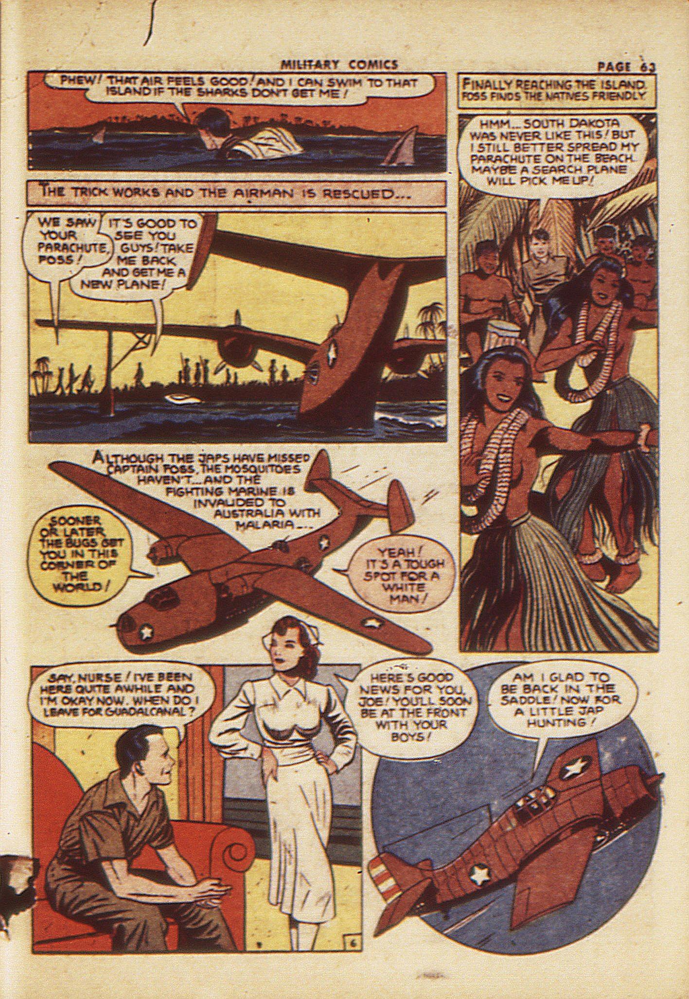 Military Comics #23 (Quality Comics), page 65. Public domain (US).