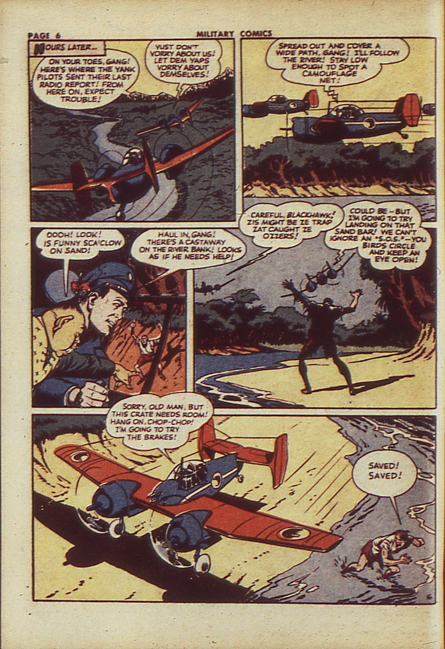 Military Comics #23 (Quality Comics), page 8. Public domain (US).