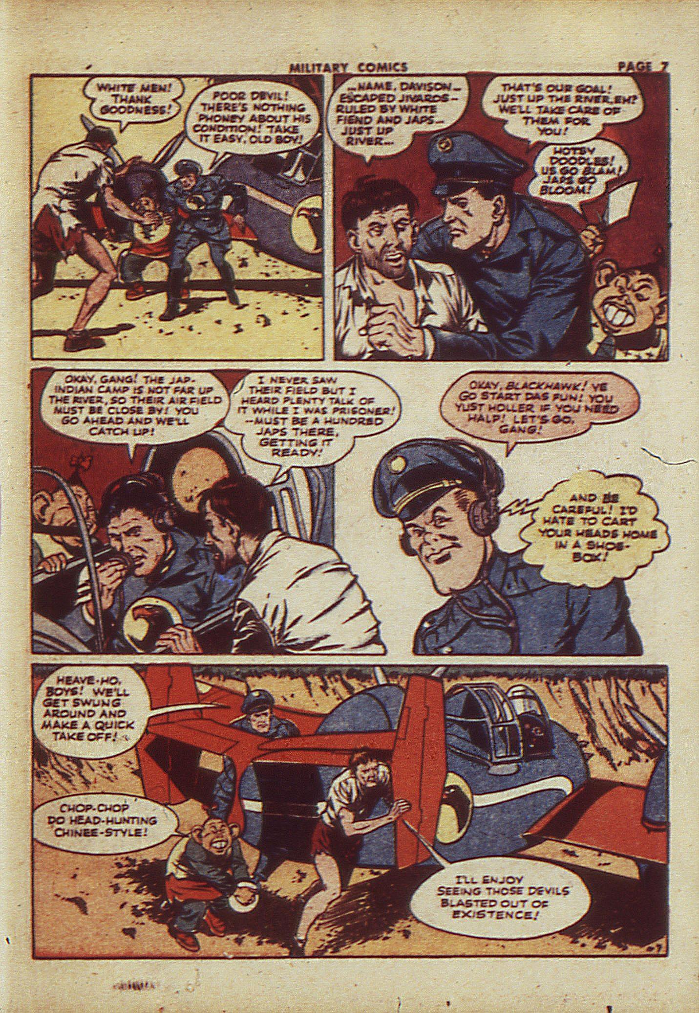 Military Comics #23 (Quality Comics), page 9. Public domain (US).