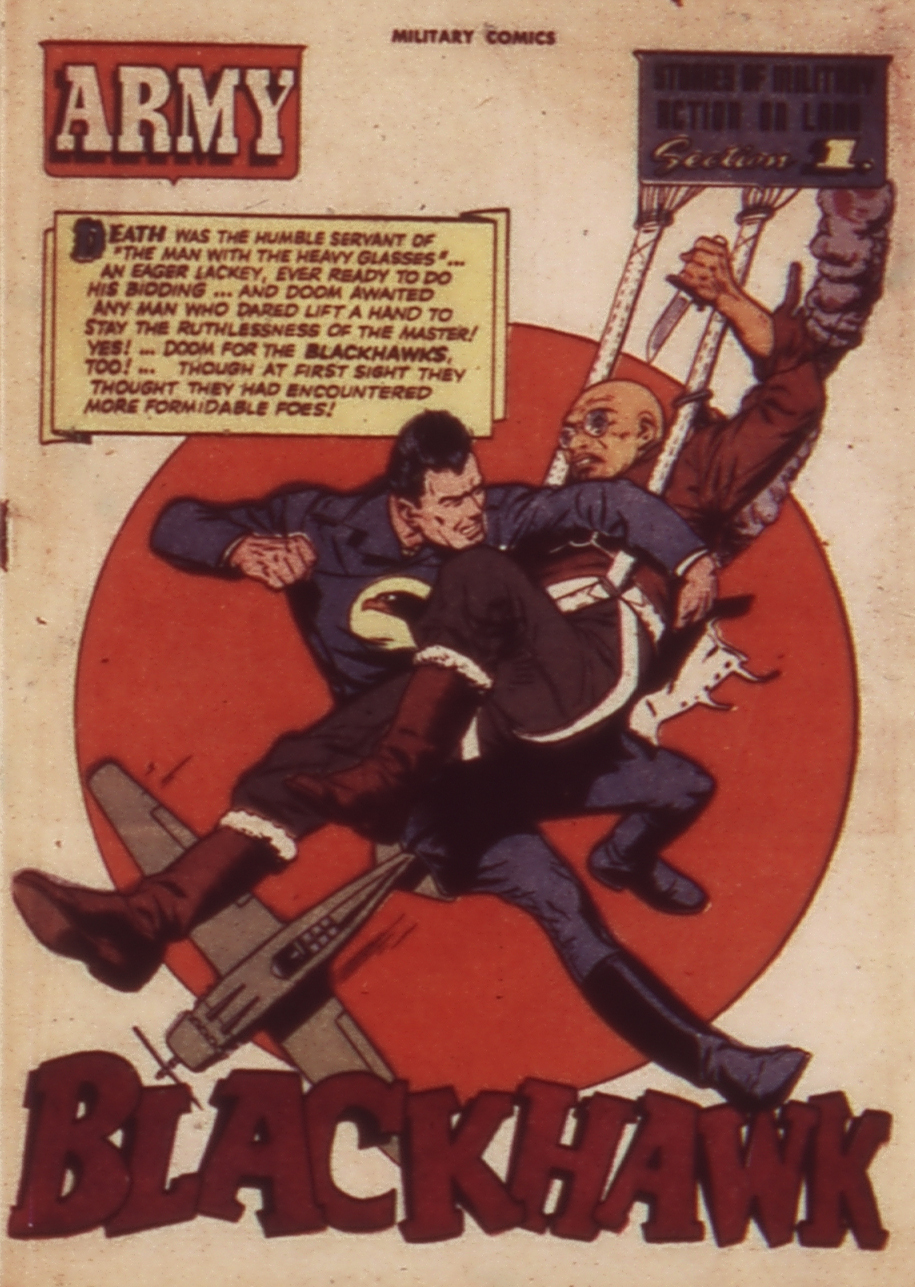 Military Comics #24 (Quality Comics), page 3. Public domain (US).