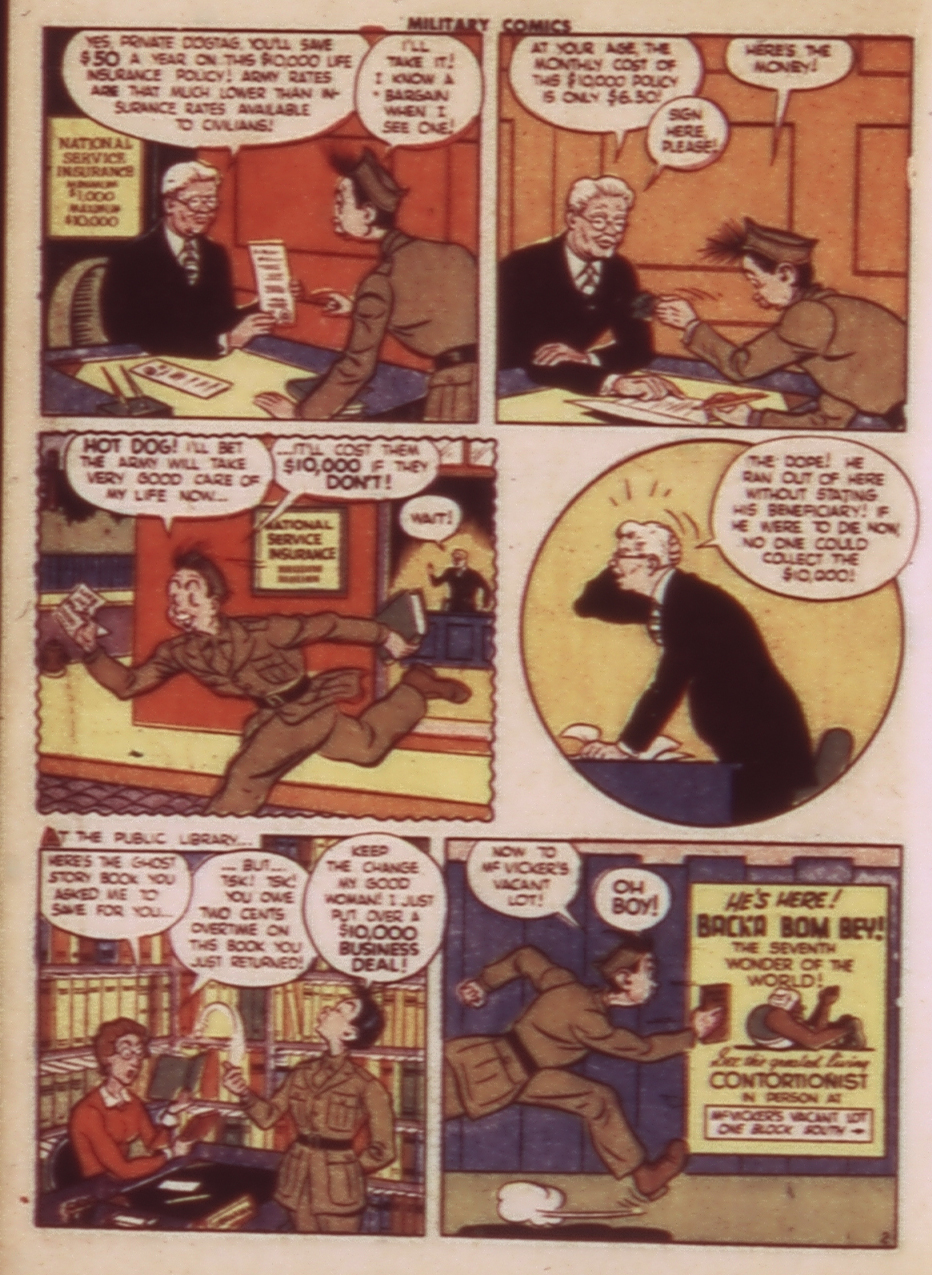 Military Comics #24 (Quality Comics), page 32. Public domain (US).