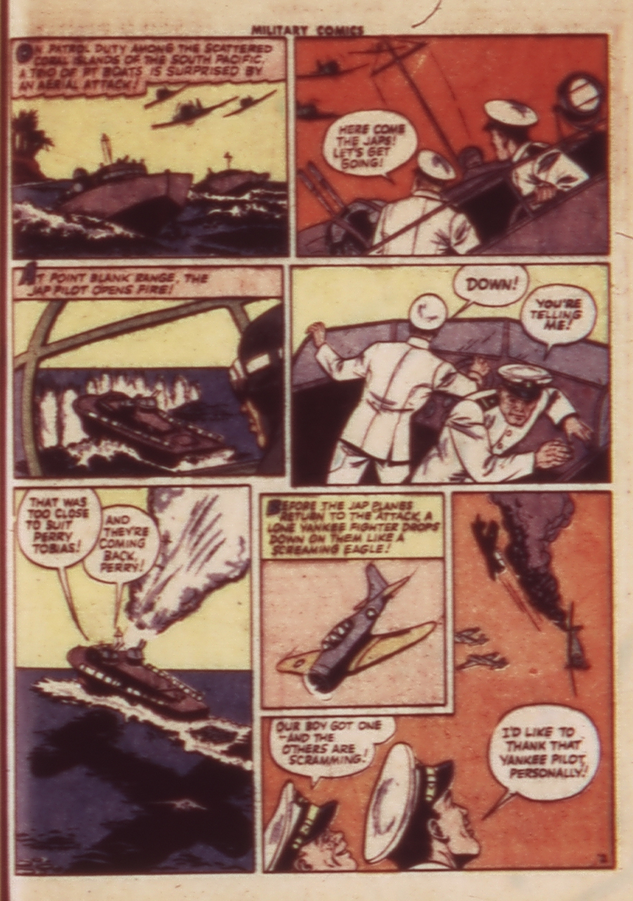 Military Comics #24 (Quality Comics), page 41. Public domain (US).