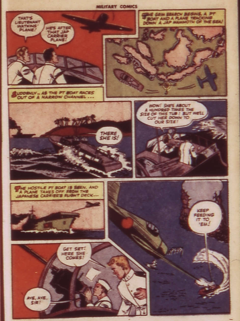 Military Comics #24 (Quality Comics), page 45. Public domain (US).