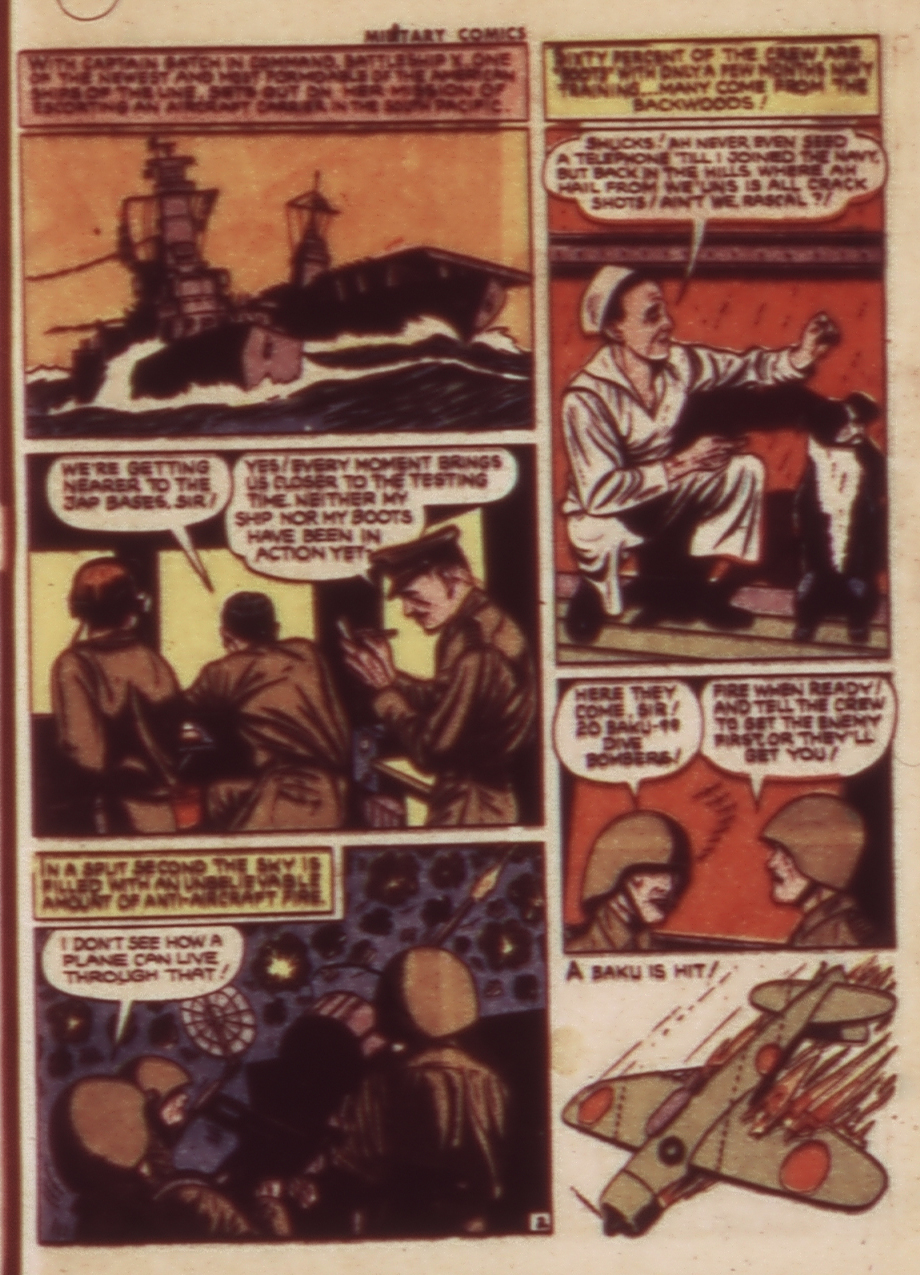 Military Comics #24 (Quality Comics), page 53. Public domain (US).