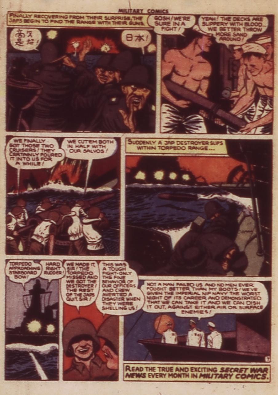 Military Comics #24 (Quality Comics), page 58. Public domain (US).