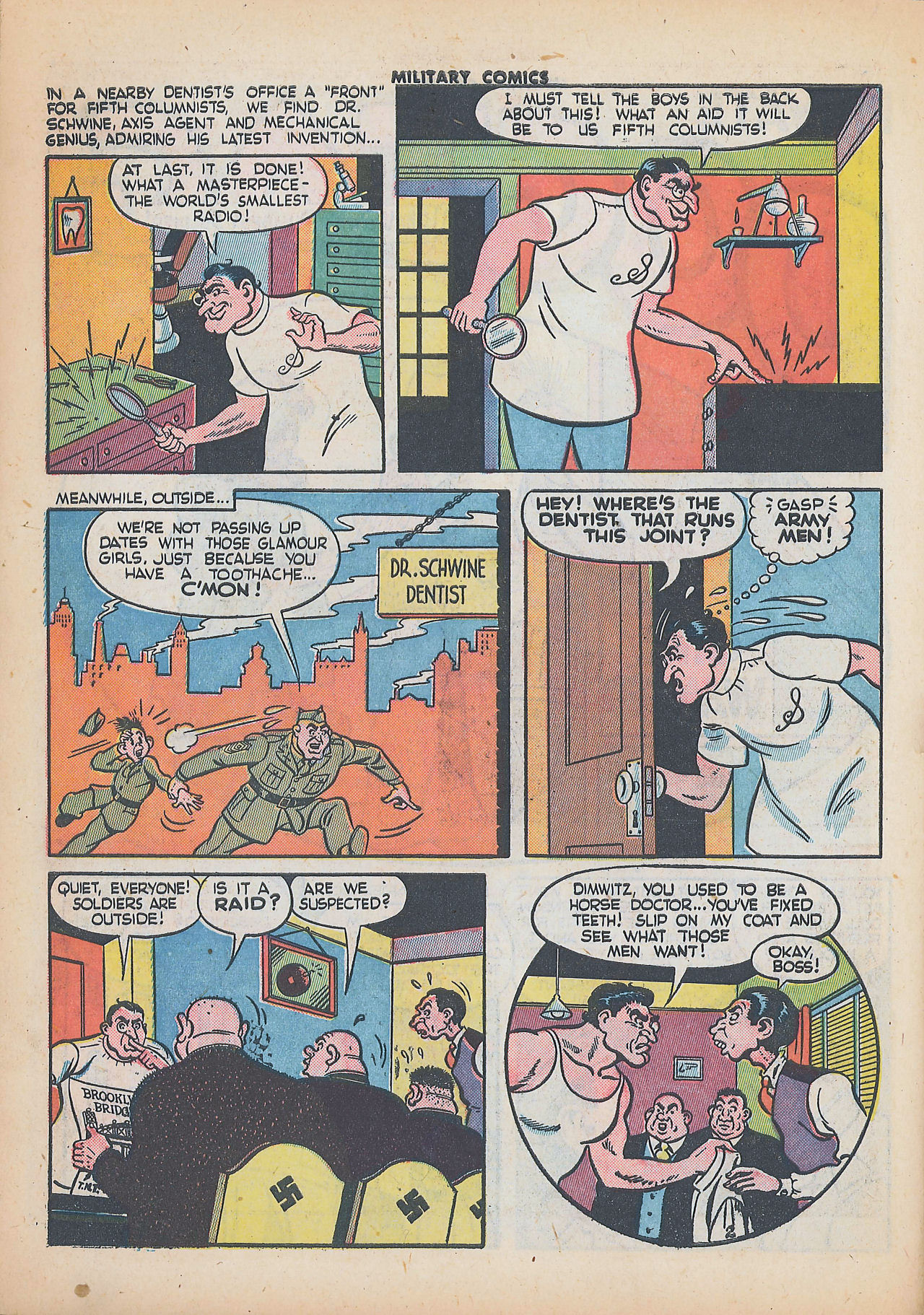 Military Comics #25 (Quality Comics), page 32. Public domain (US).