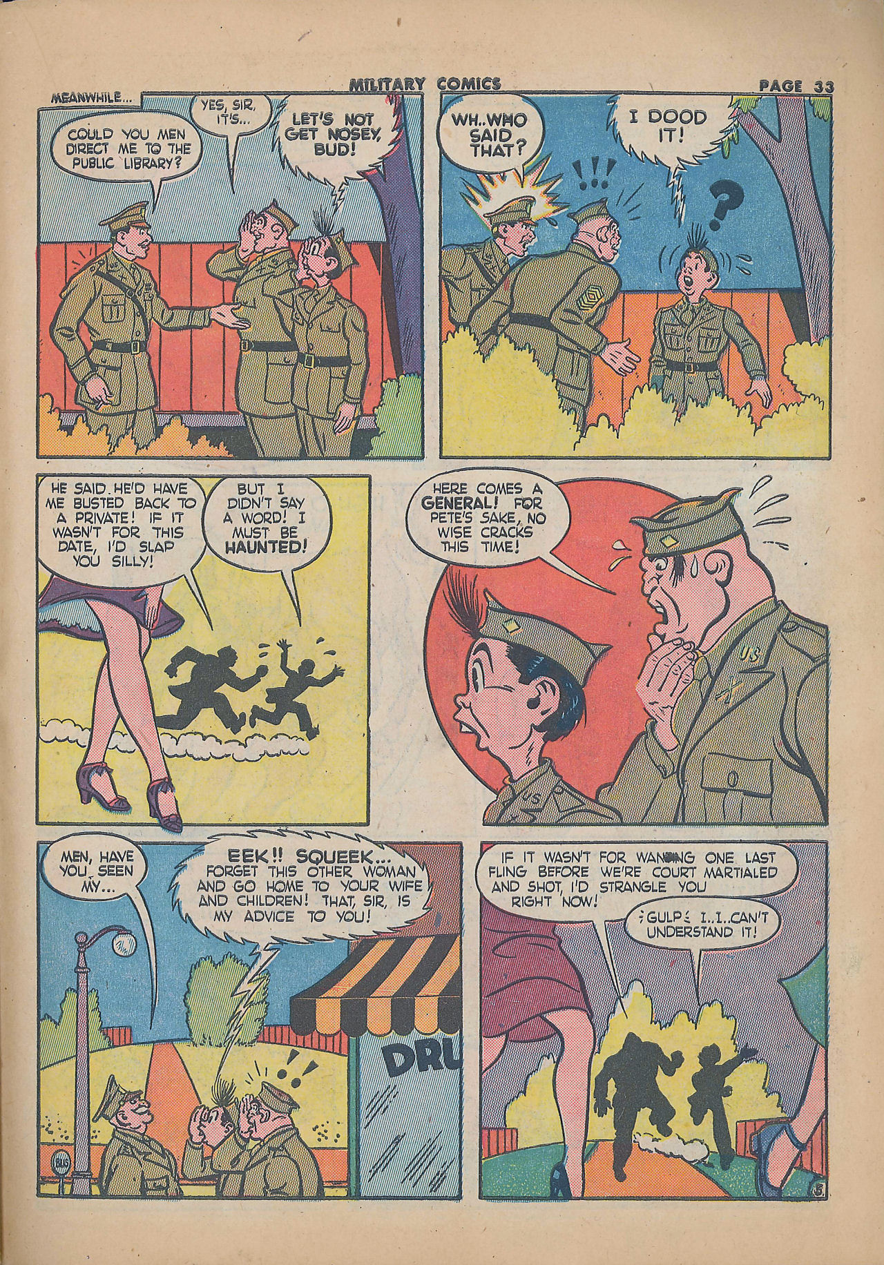 Military Comics #25 (Quality Comics), page 35. Public domain (US).