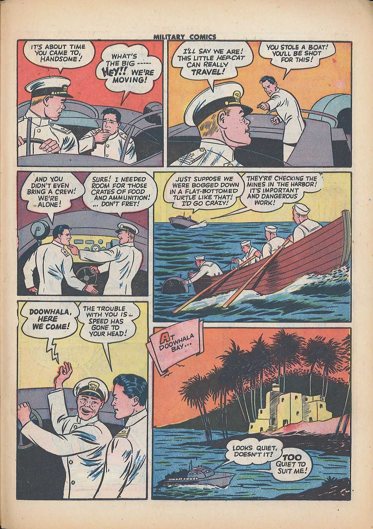 Military Comics #25 (Quality Comics), page 43. Public domain (US).