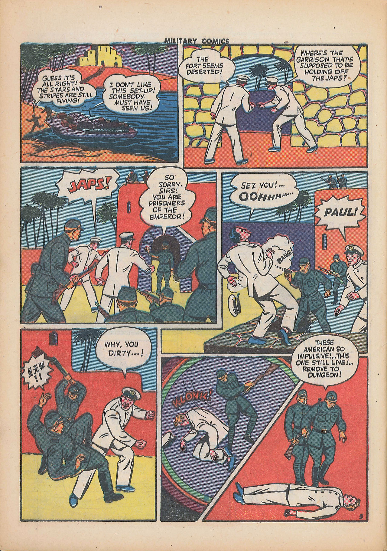 Military Comics #25 (Quality Comics), page 44. Public domain (US).