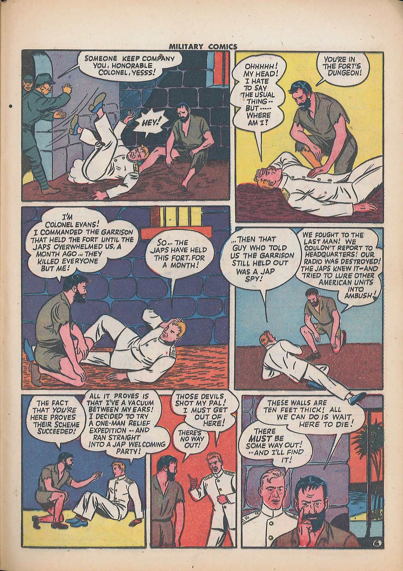 Military Comics #25 (Quality Comics), page 45. Public domain (US).