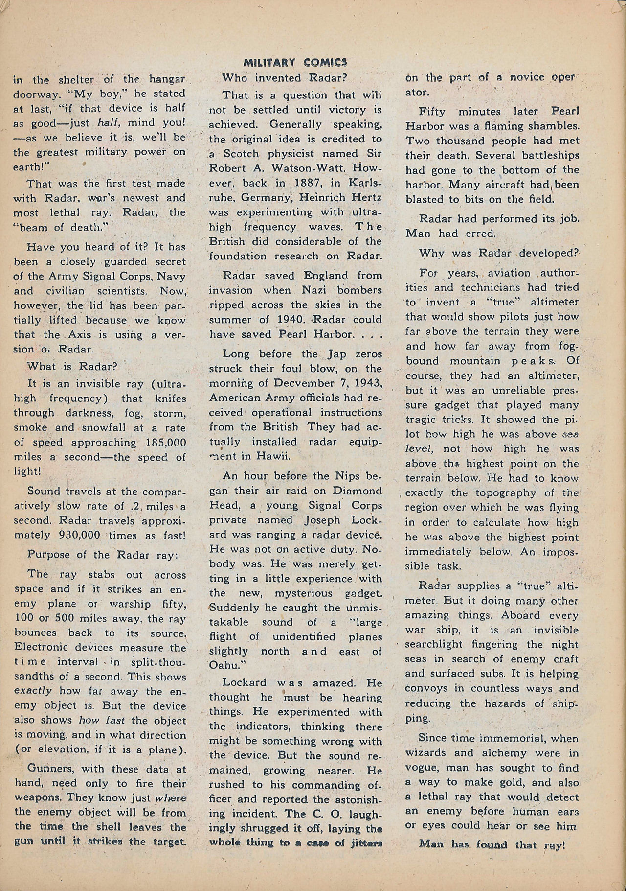 Military Comics #25 (Quality Comics), page 50. Public domain (US).