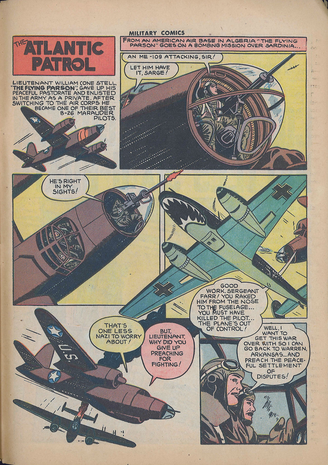 Military Comics #25 (Quality Comics), page 51. Public domain (US).