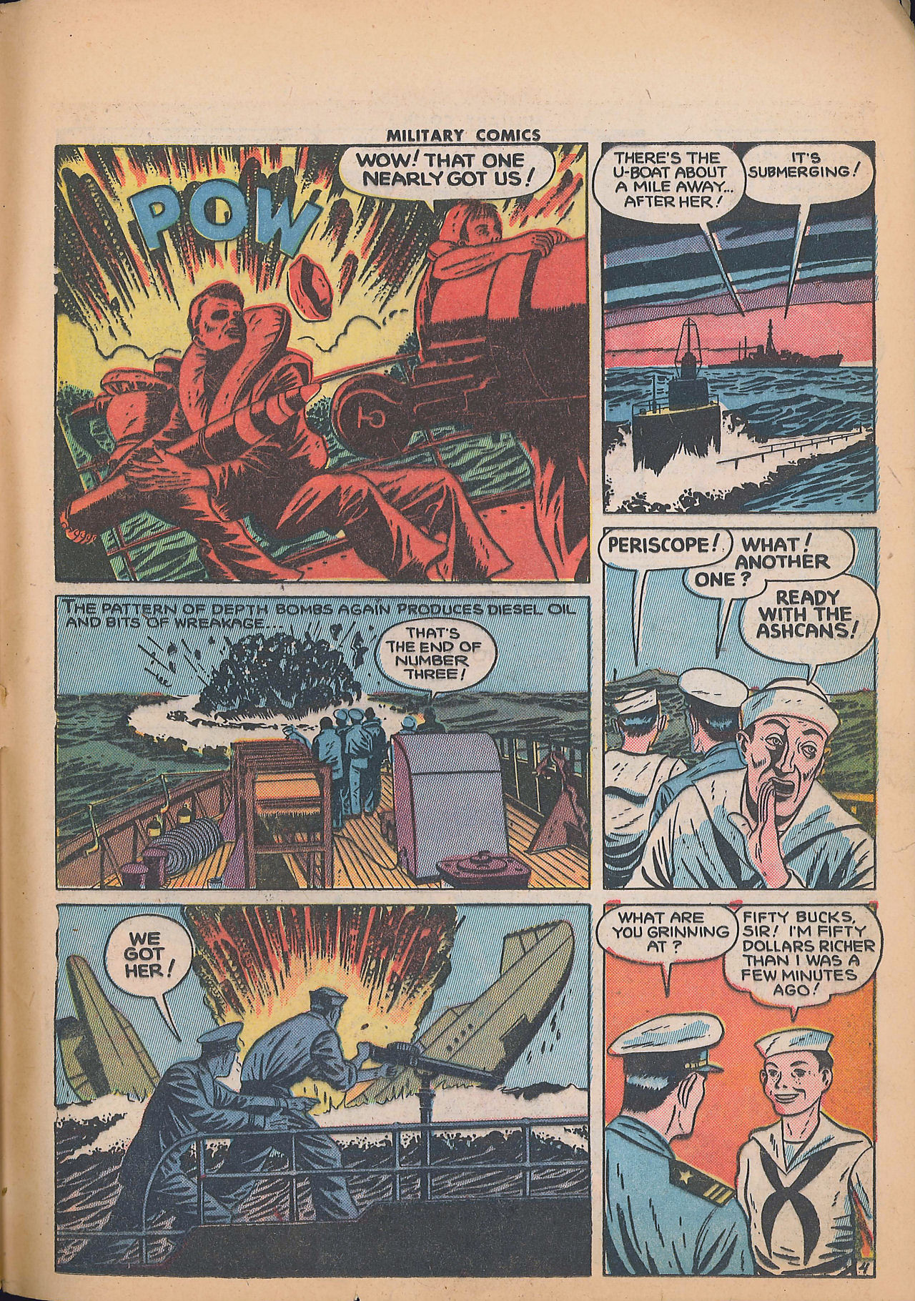 Military Comics #25 (Quality Comics), page 55. Public domain (US).