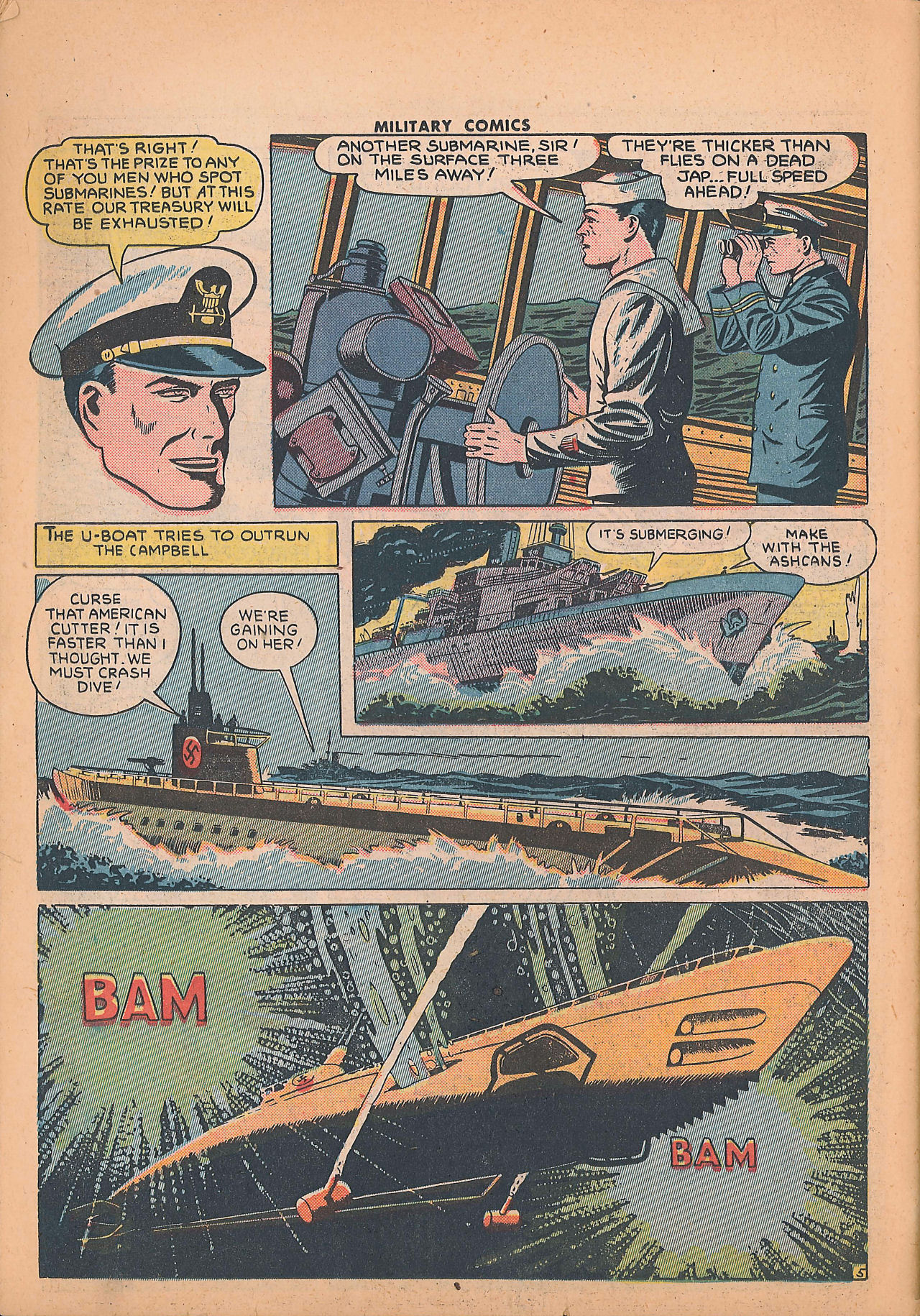 Military Comics #25 (Quality Comics), page 56. Public domain (US).
