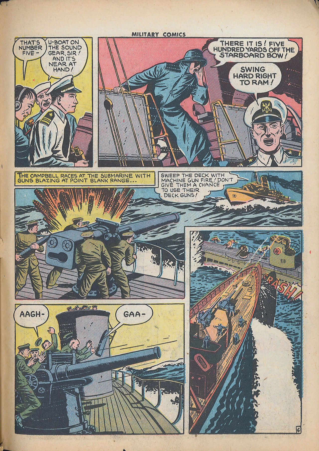 Military Comics #25 (Quality Comics), page 57. Public domain (US).