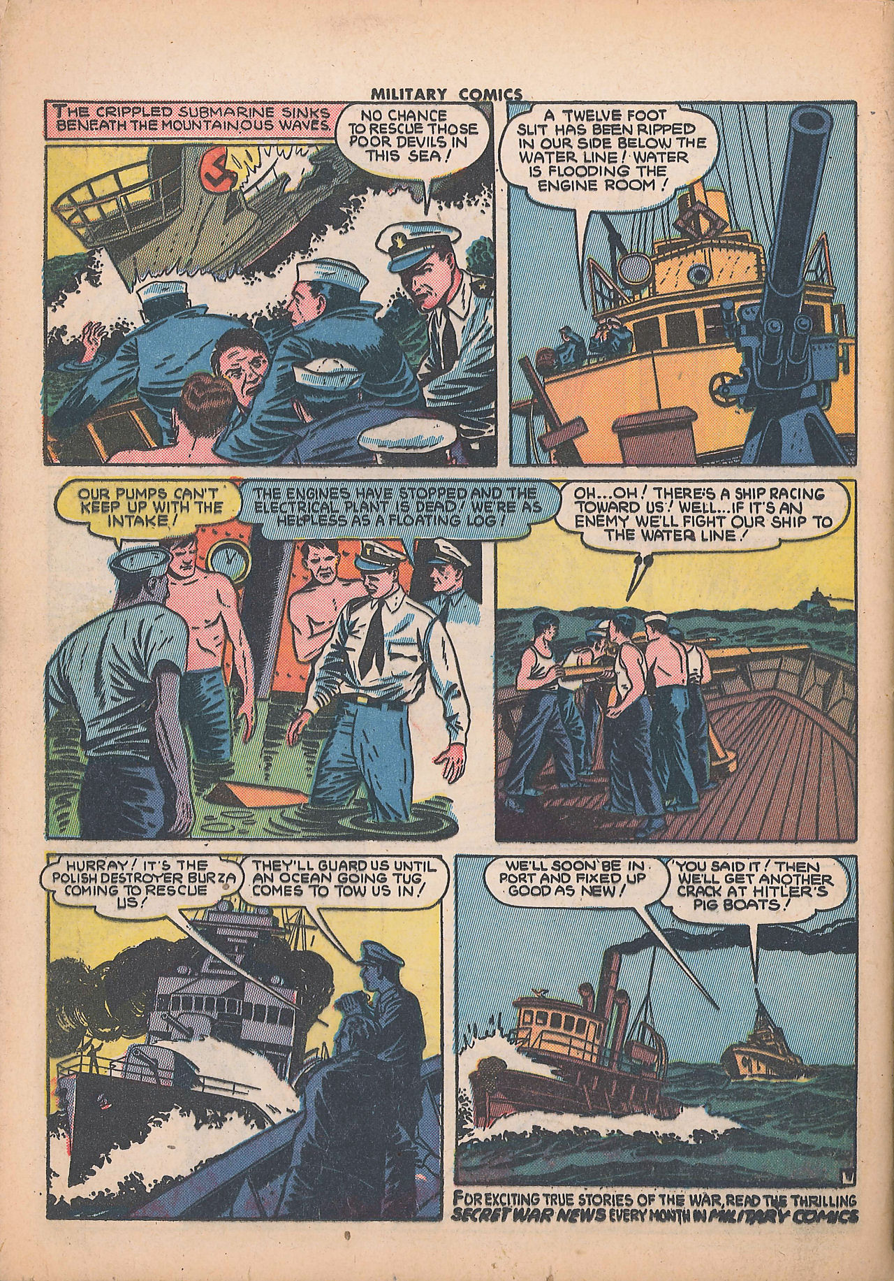 Military Comics #25 (Quality Comics), page 58. Public domain (US).