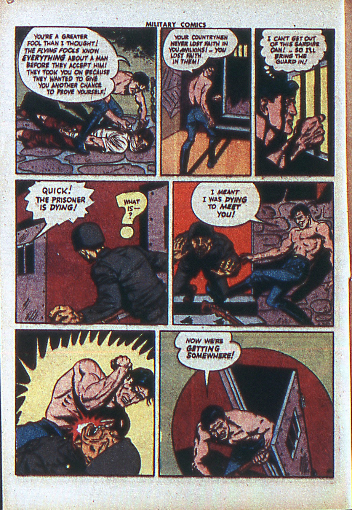 Military Comics #27 (Quality Comics), page 12. Public domain (US).