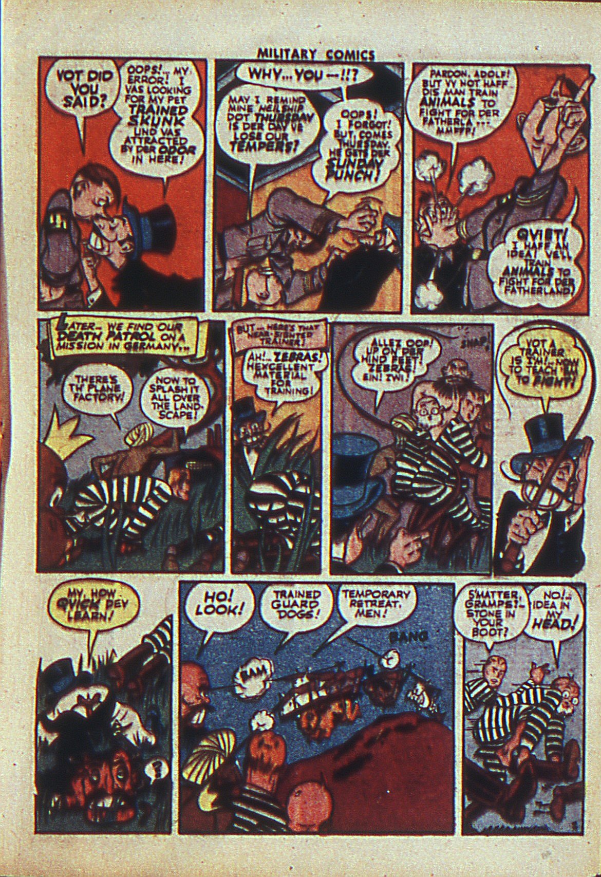 Military Comics #27 (Quality Comics), page 27. Public domain (US).