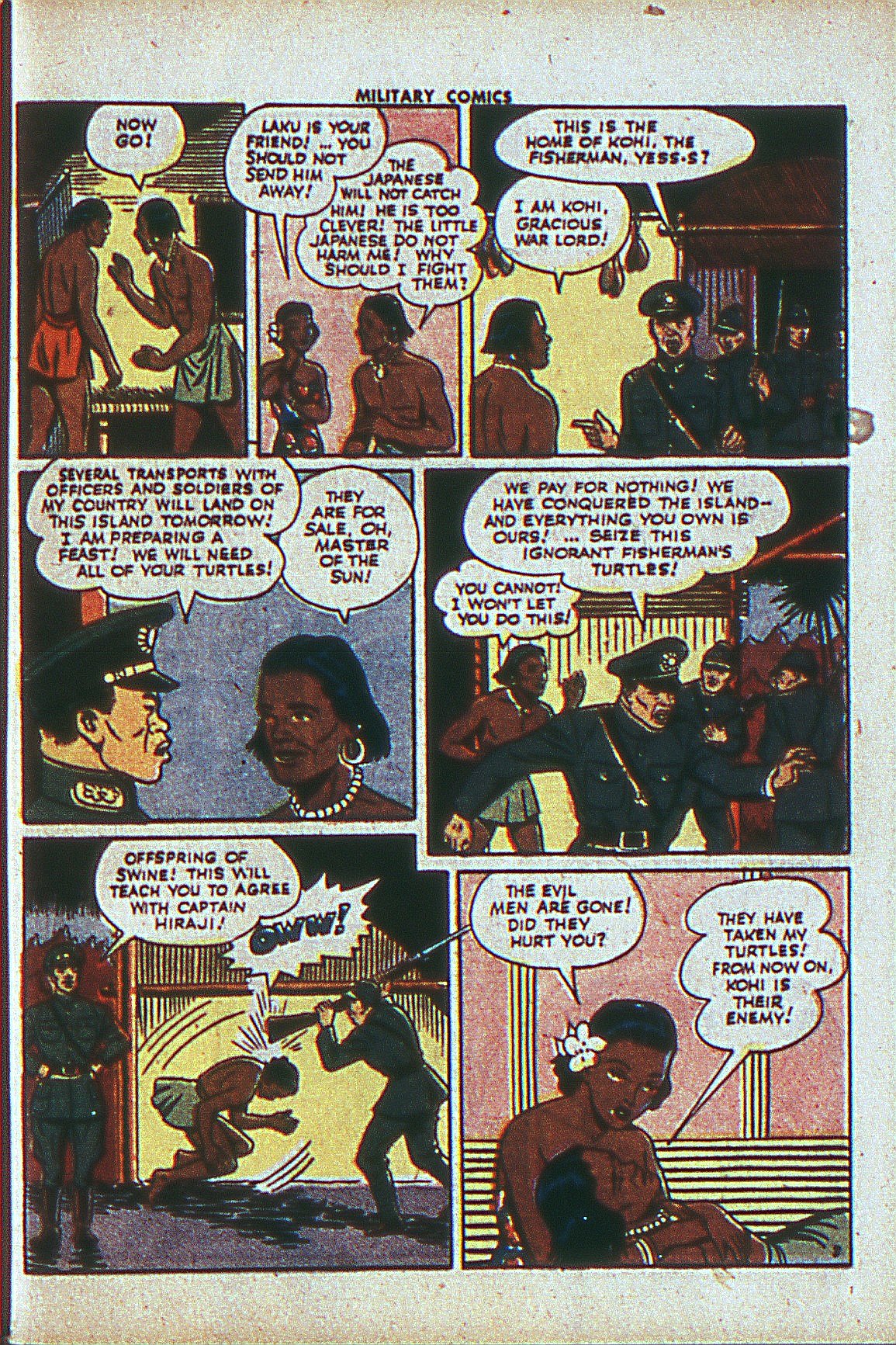 Military Comics #27 (Quality Comics), page 41. Public domain (US).