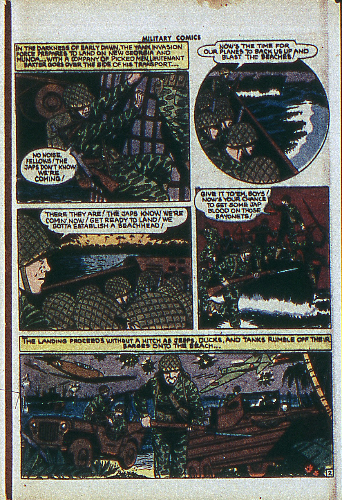 Military Comics #27 (Quality Comics), page 49. Public domain (US).