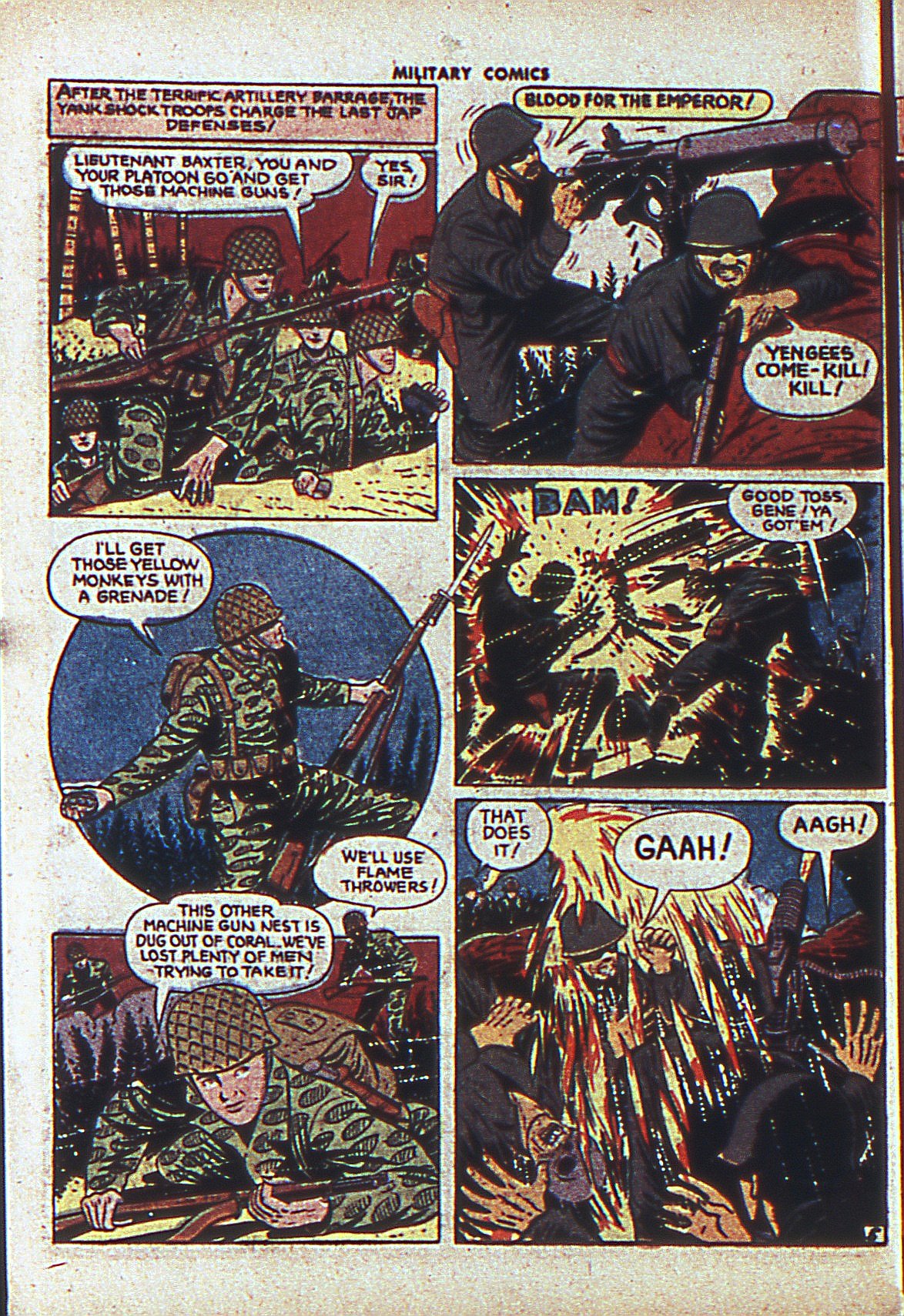 Military Comics #27 (Quality Comics), page 52. Public domain (US).
