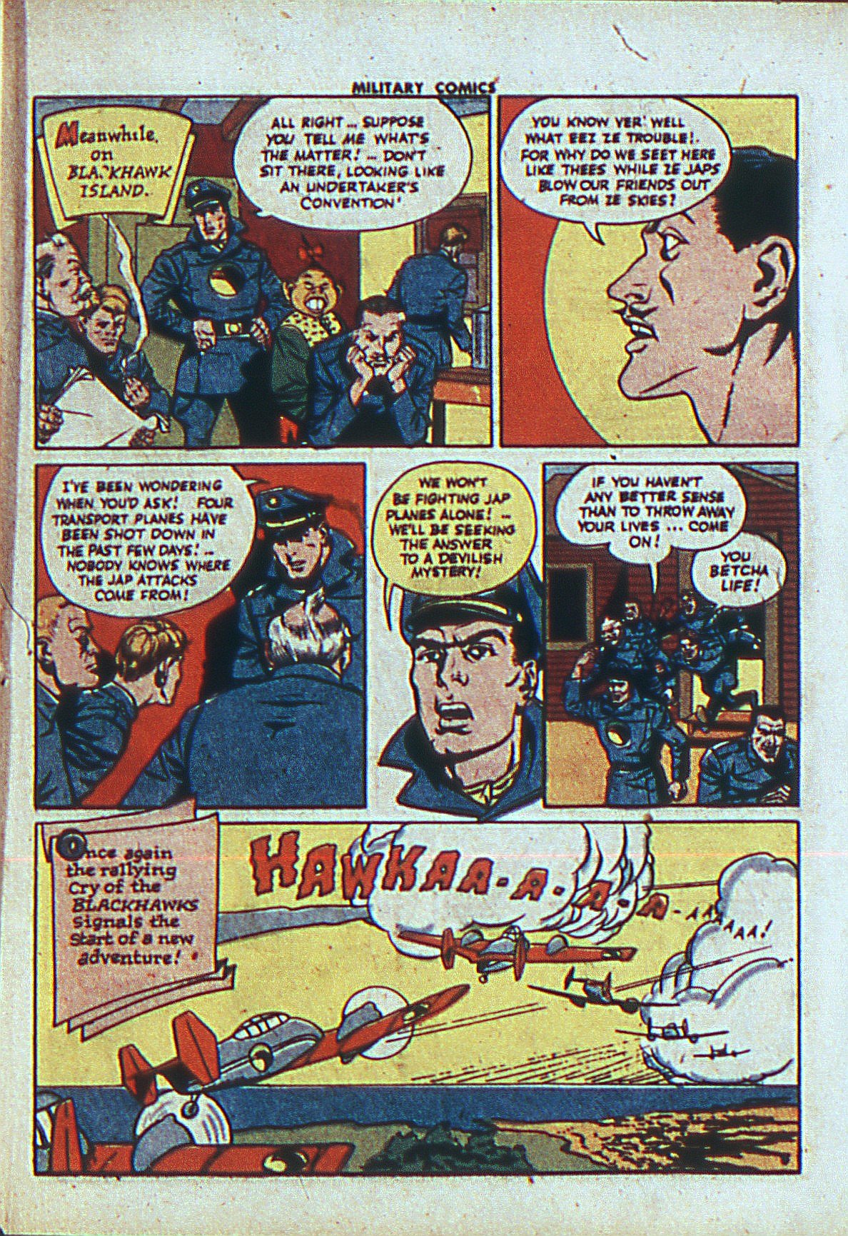 Military Comics #27 (Quality Comics), page 7. Public domain (US).