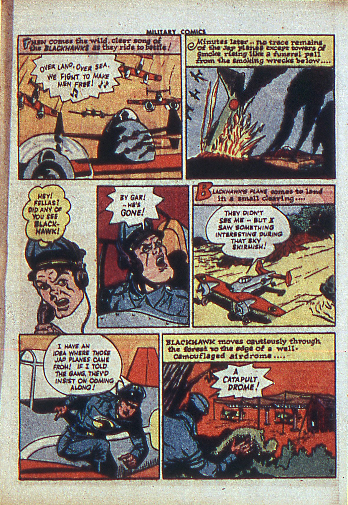 Military Comics #27 (Quality Comics), page 9. Public domain (US).