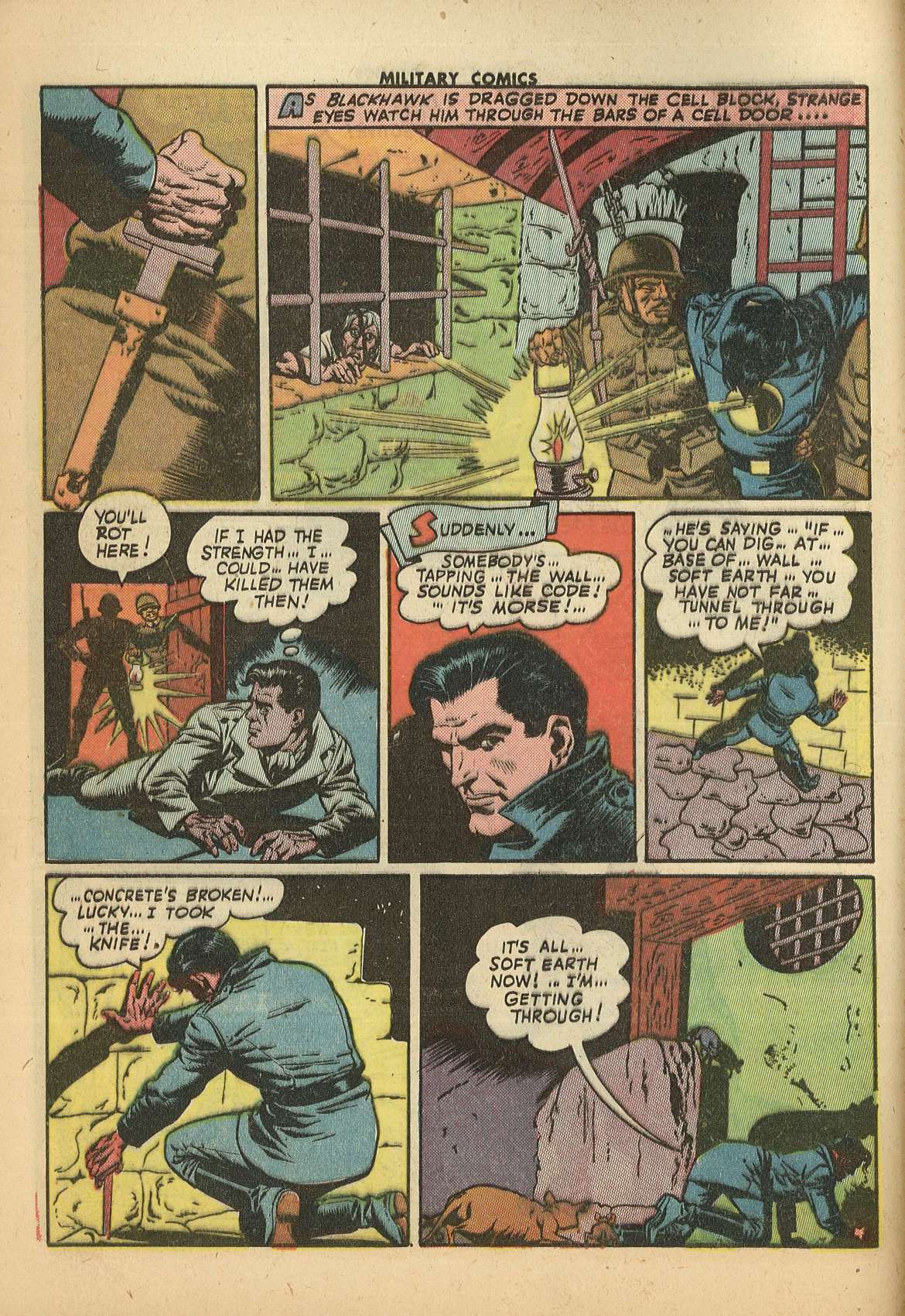 Military Comics #28 (Quality Comics), page 12. Public domain (US).