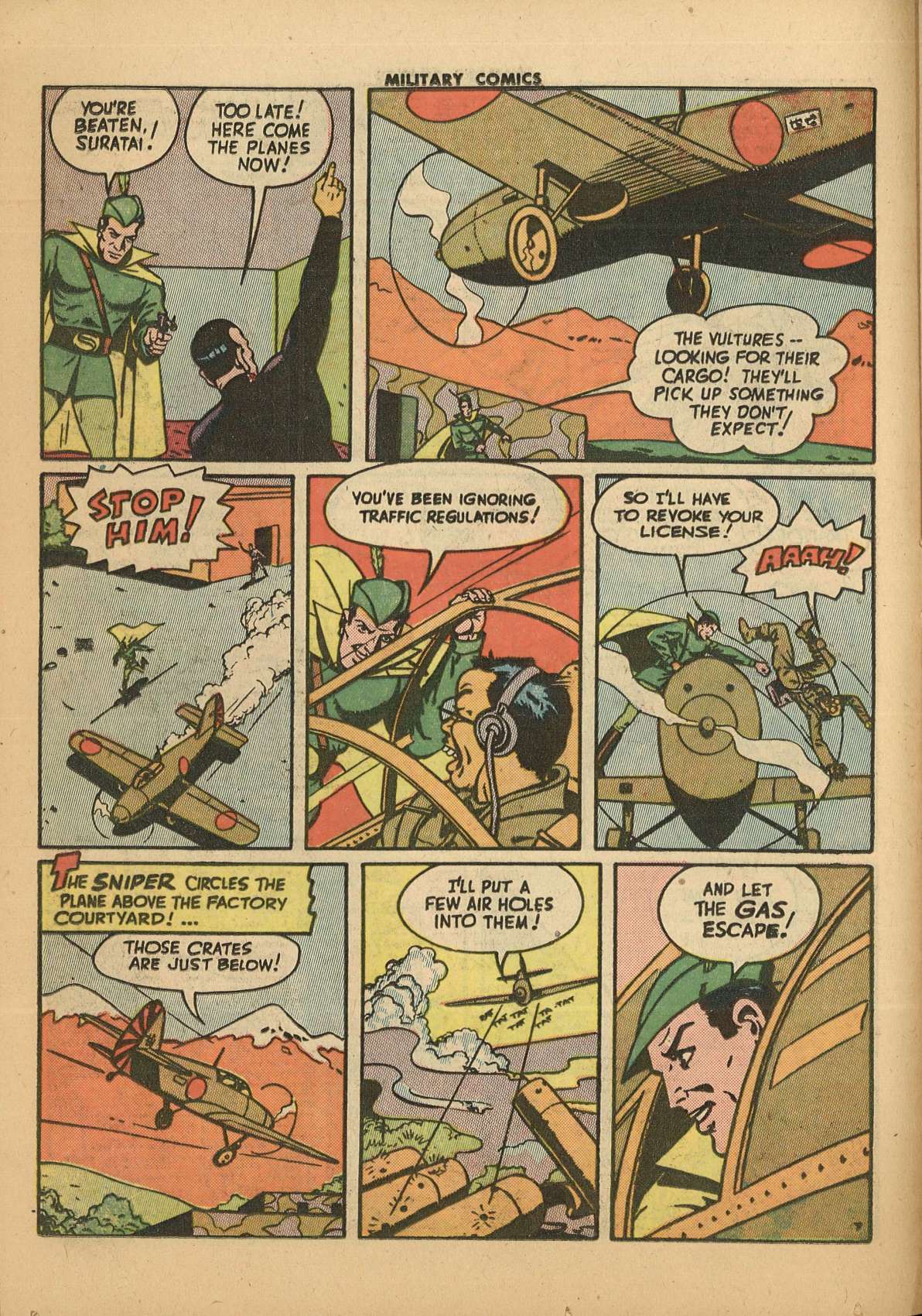 Military Comics #28 (Quality Comics), page 28. Public domain (US).