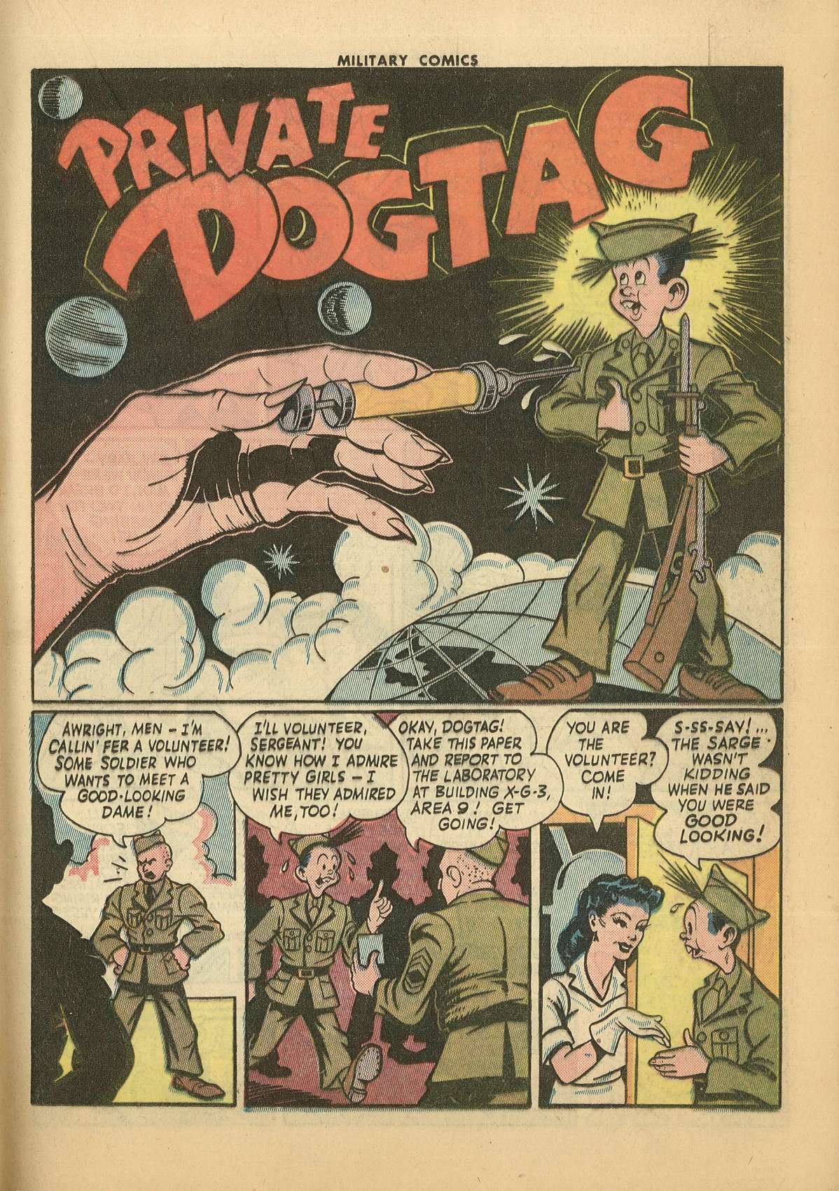 Military Comics #28 (Quality Comics), page 31. Public domain (US).