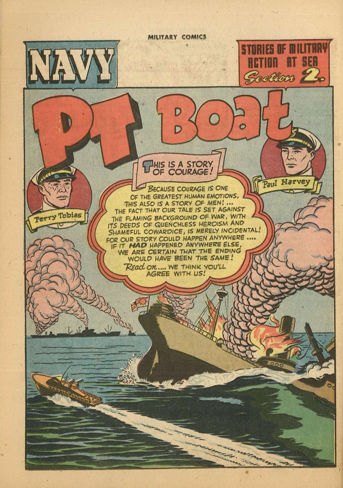 Military Comics #28 (Quality Comics), page 42. Public domain (US).