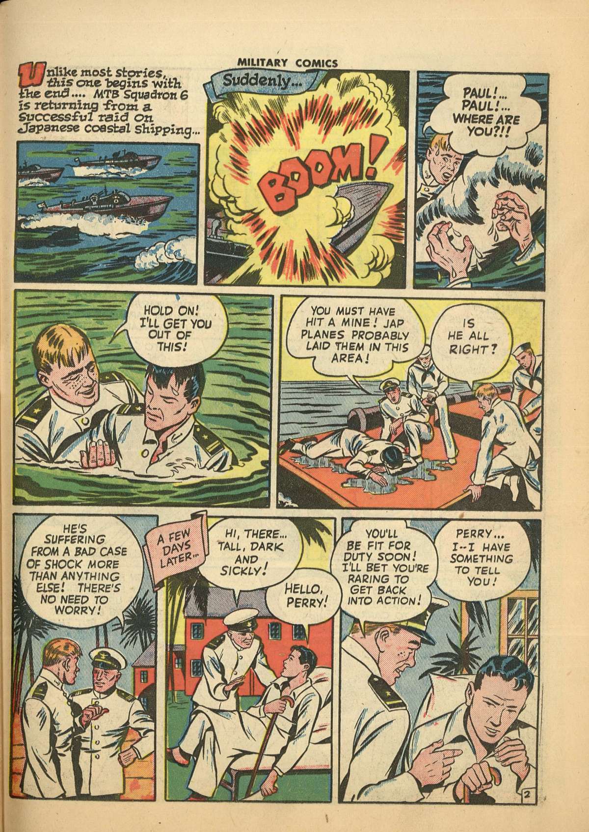 Military Comics #28 (Quality Comics), page 43. Public domain (US).