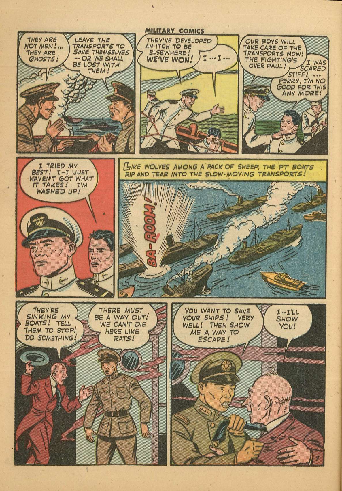 Military Comics #28 (Quality Comics), page 48. Public domain (US).