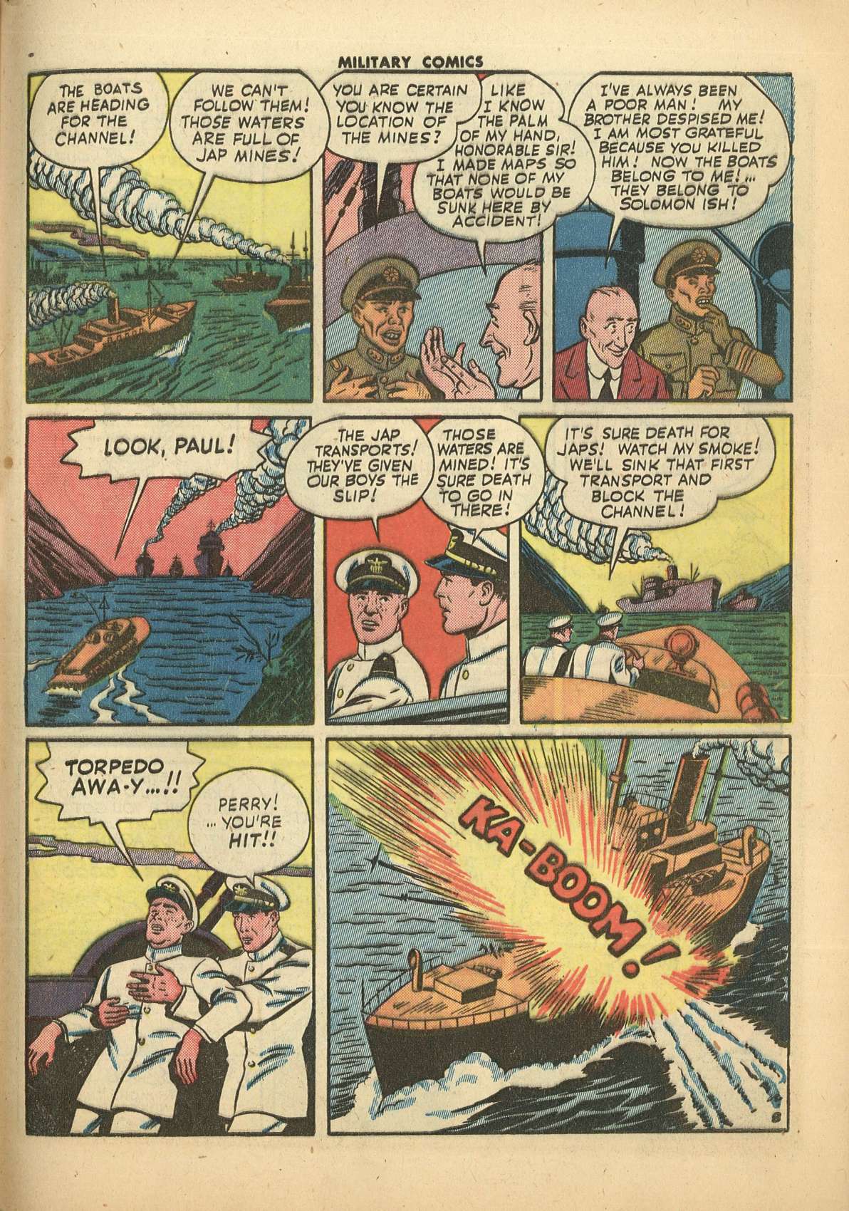 Military Comics #28 (Quality Comics), page 49. Public domain (US).