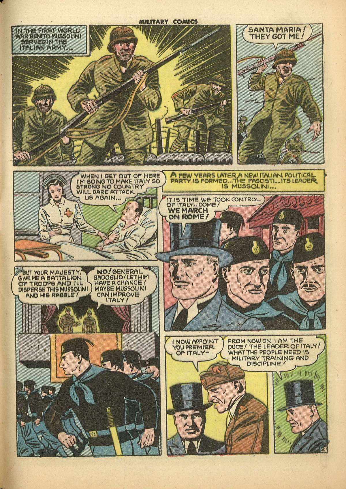 Military Comics #28 (Quality Comics), page 53. Public domain (US).
