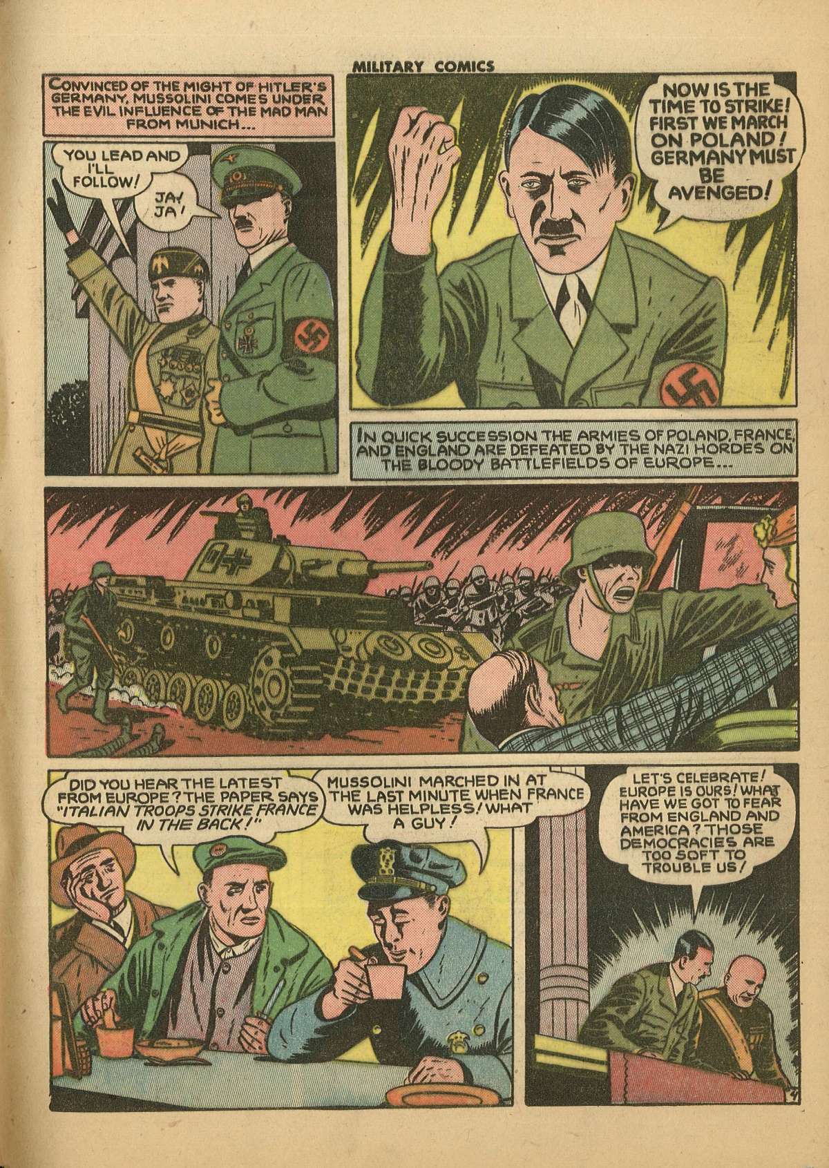 Military Comics #28 (Quality Comics), page 55. Public domain (US).