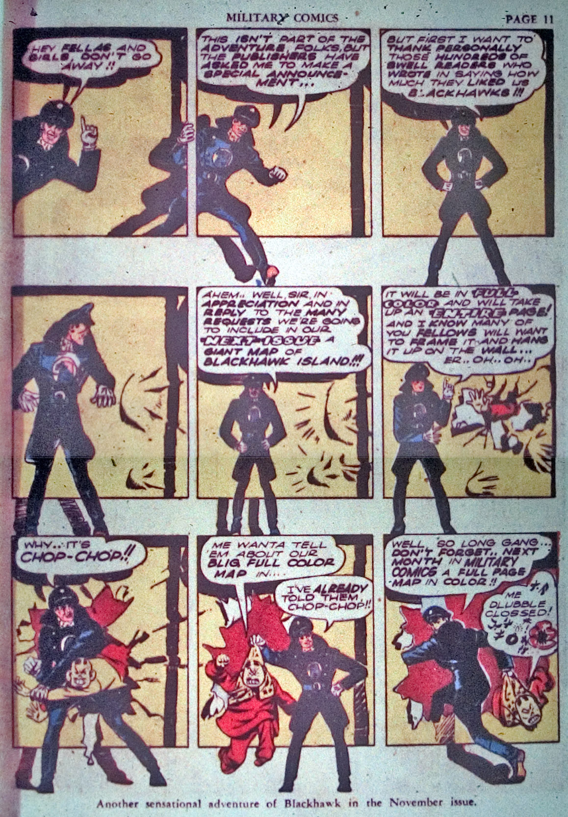 Military Comics #3 (Quality Comics), page 13. Public domain (US).