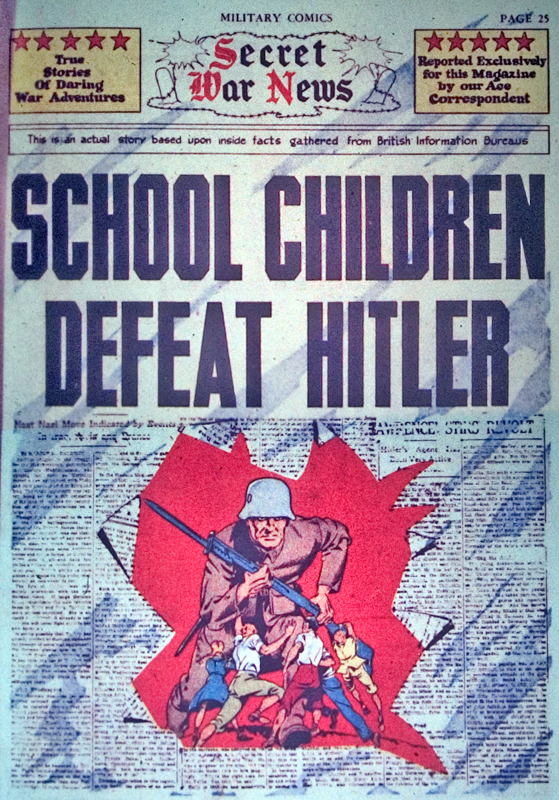 Military Comics #3 (Quality Comics), page 27. Public domain (US).