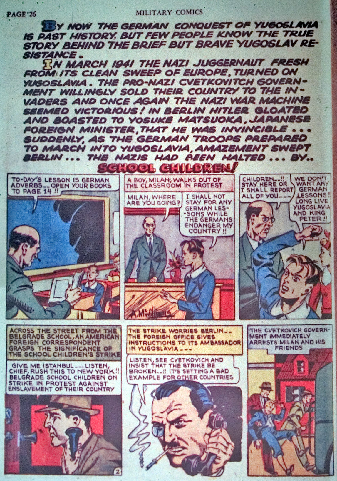 Military Comics #3 (Quality Comics), page 28. Public domain (US).