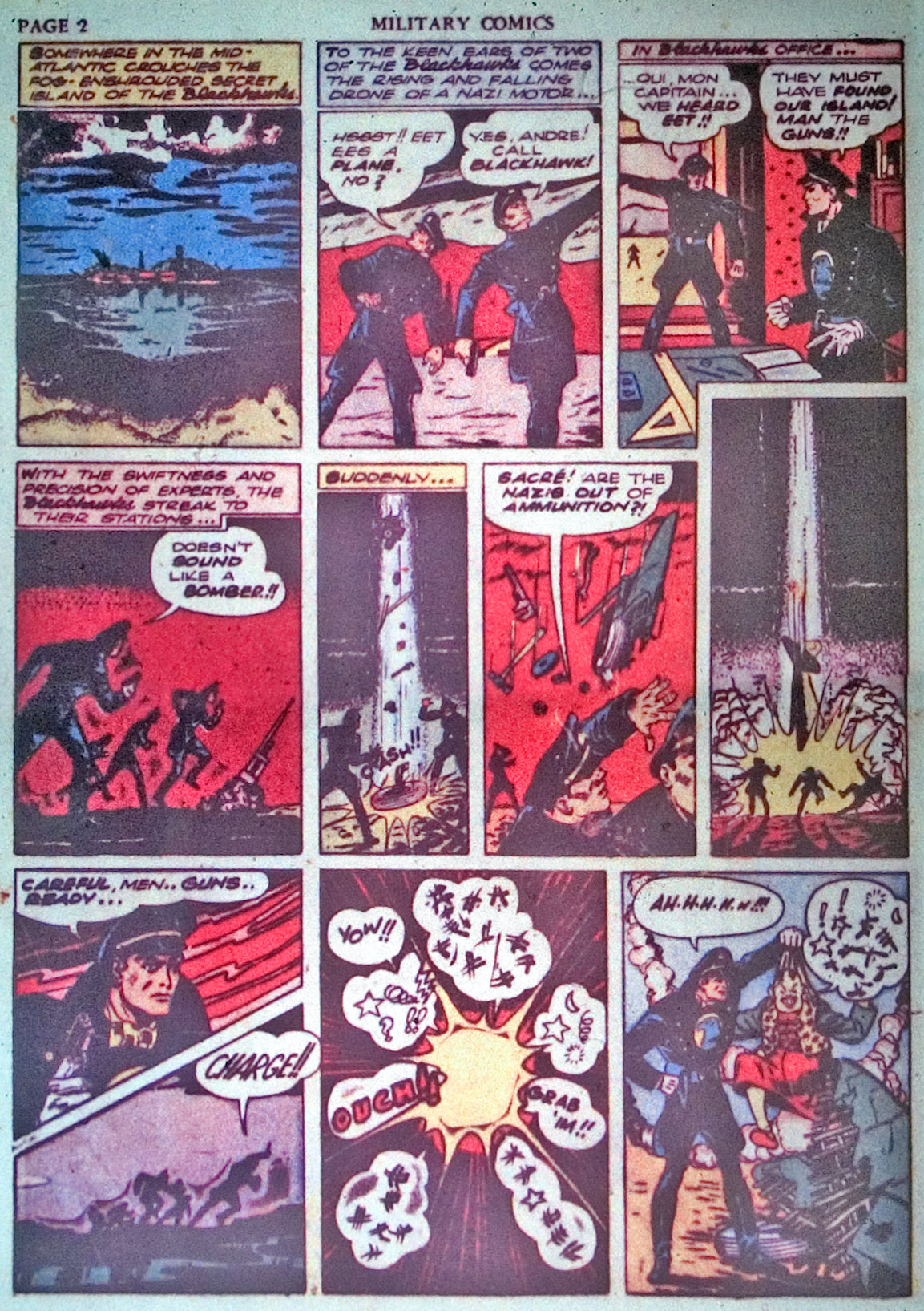Military Comics #3 (Quality Comics), page 4. Public domain (US).