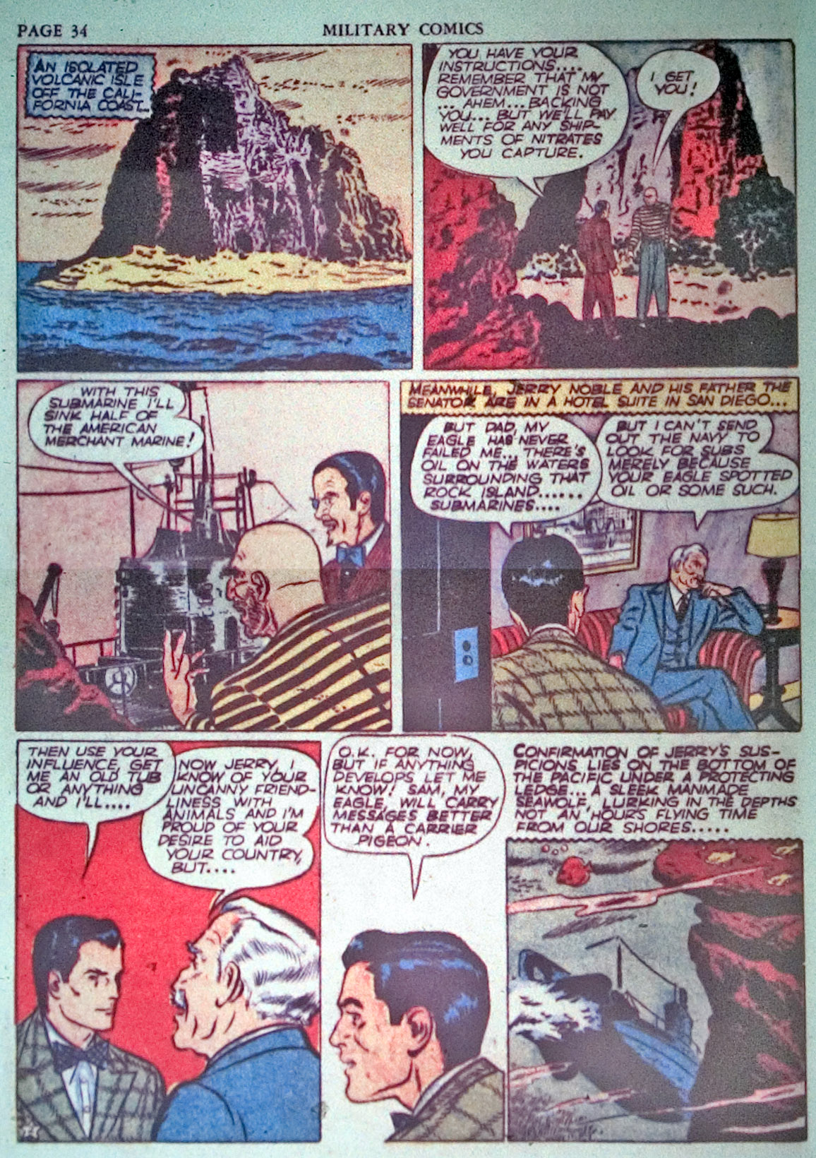 Military Comics #3 (Quality Comics), page 36. Public domain (US).