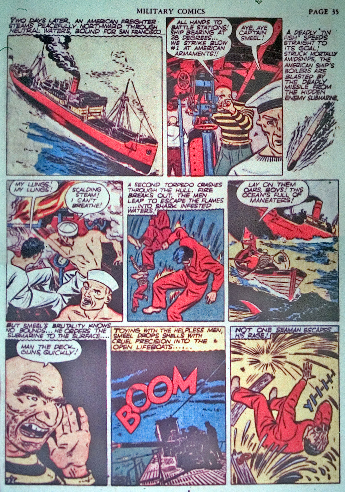 Military Comics #3 (Quality Comics), page 37. Public domain (US).