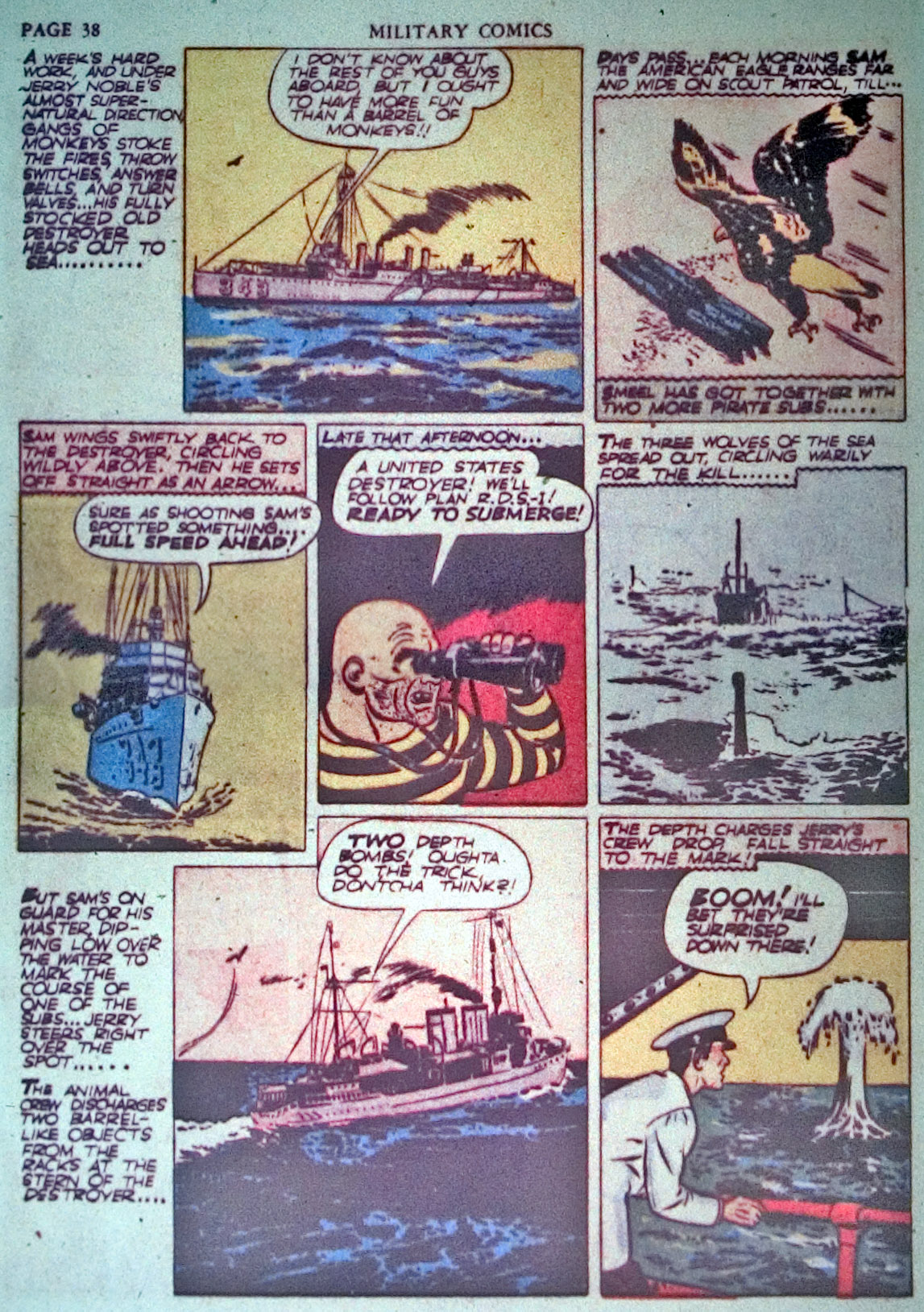 Military Comics #3 (Quality Comics), page 40. Public domain (US).