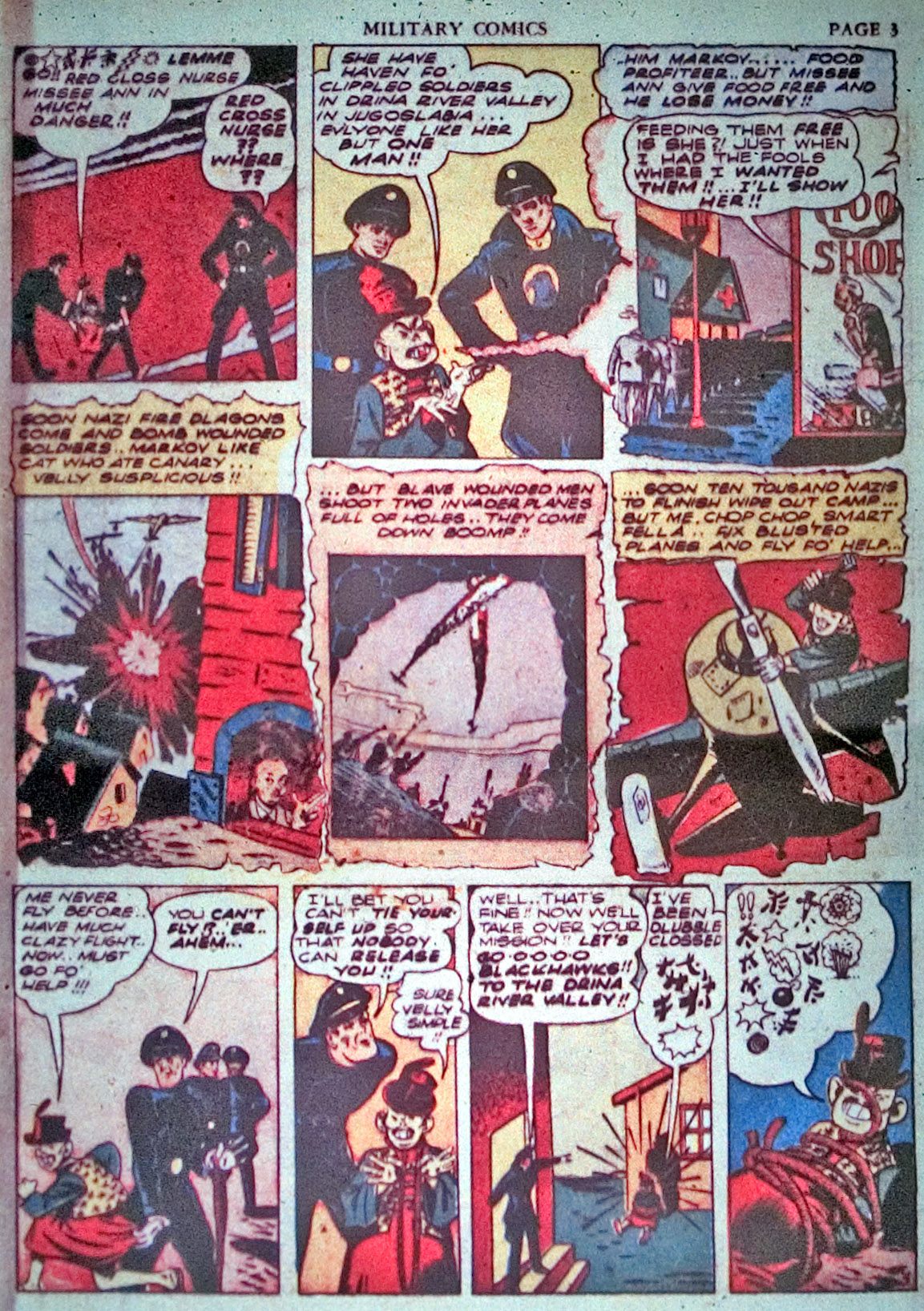 Military Comics #3 (Quality Comics), page 5. Public domain (US).