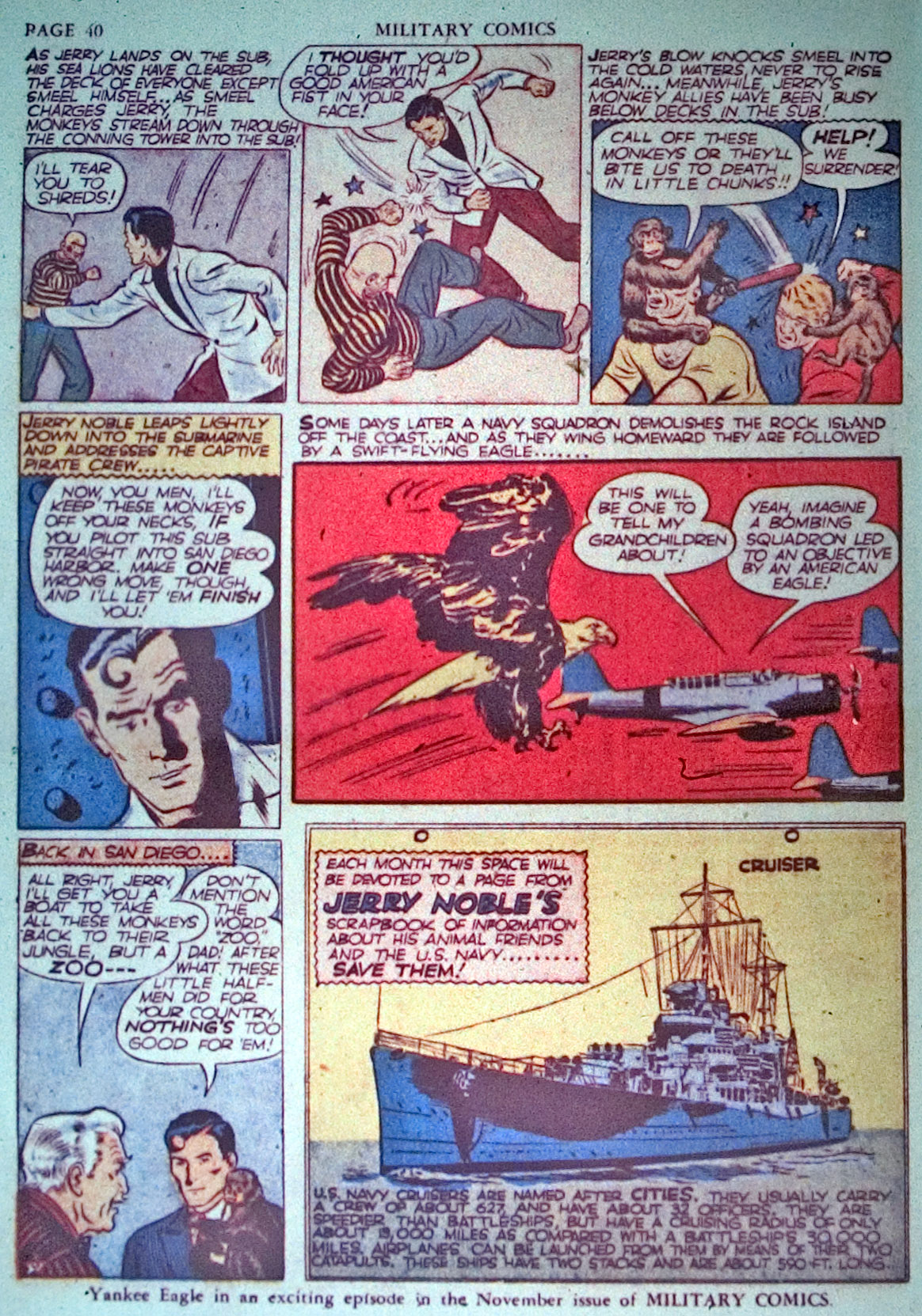 Military Comics #3 (Quality Comics), page 42. Public domain (US).